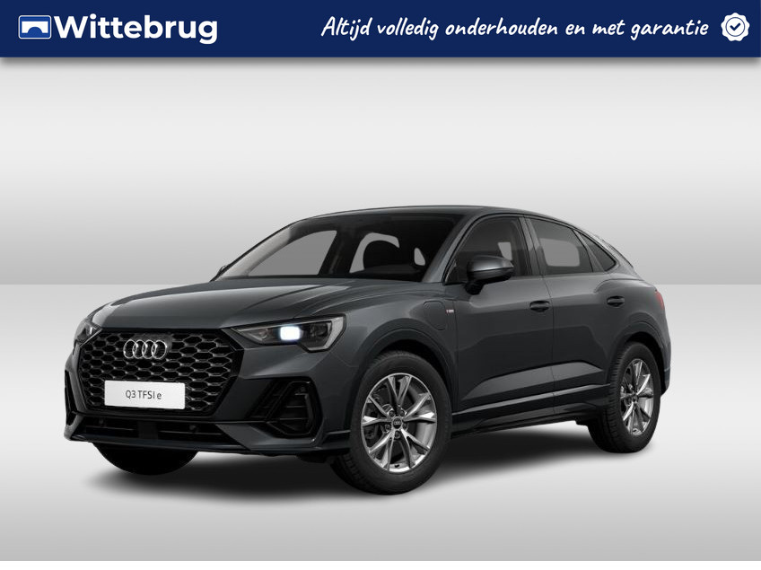 Audi Q3 Sportback 45 TFSI e 245pk s-tronic S Line exterieur | Adaptive cruise control | Optiek zwart | Comfortsleutel | Sportstoelen | Navigatie plus | Stoelverwarming | Audi Sound