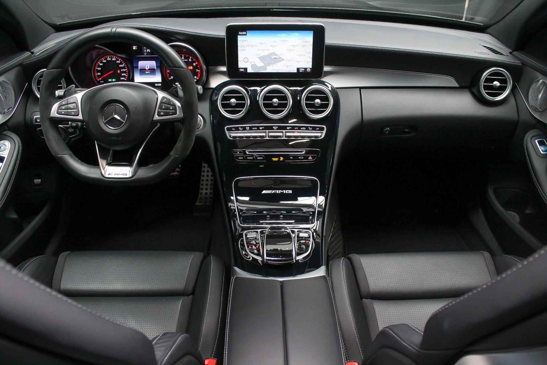 Mercedes-Benz C-Klasse Estate AMG C63S 510pk |schaalstoelen|panoramadak|Burmester|HUD|360 camera|memory|rijstrook|blindspot|multispaak| - 4/37