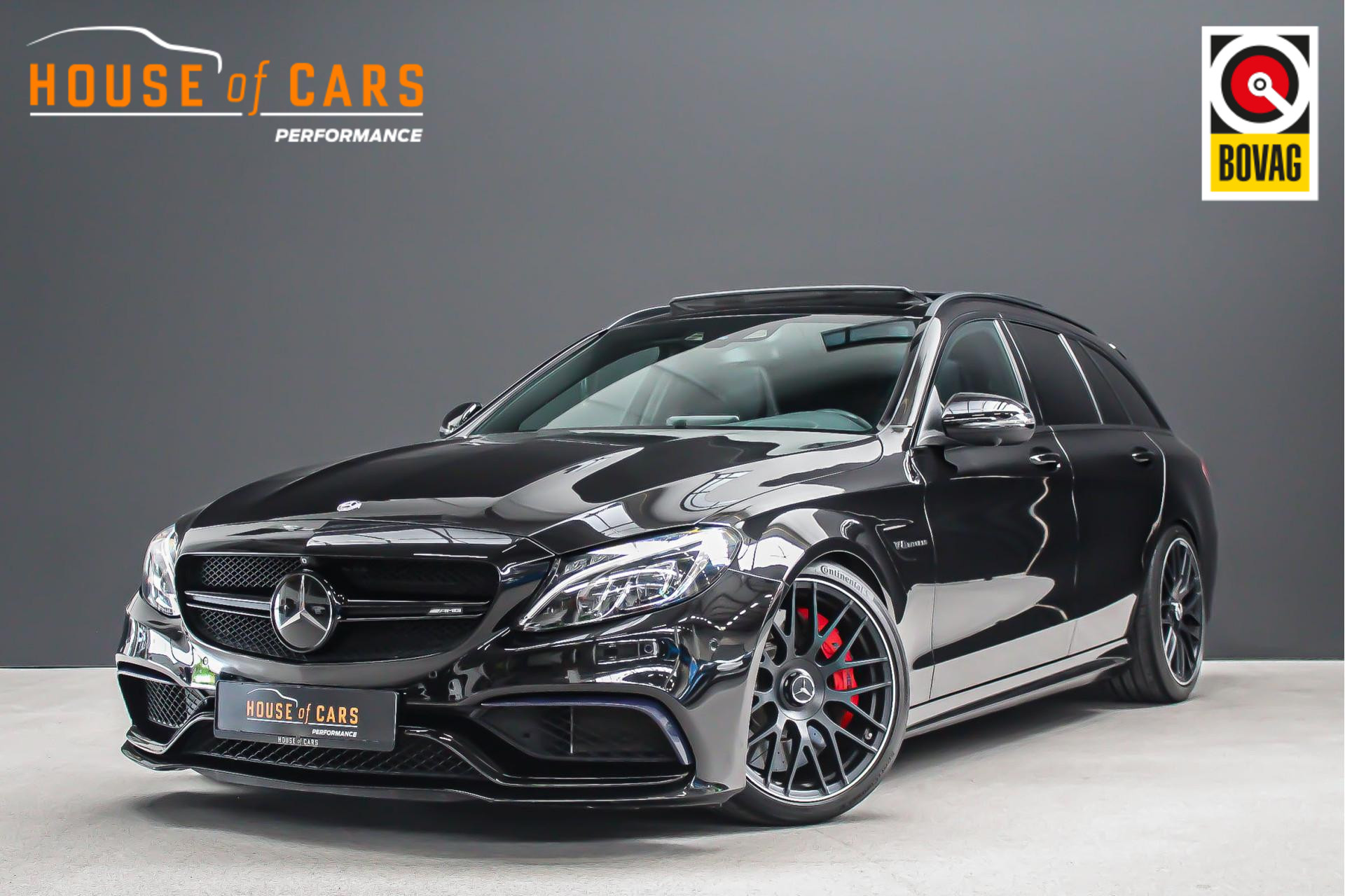 Mercedes-Benz C-Klasse Estate AMG C63S 510pk |schaalstoelen|panoramadak|Burmester|HUD|360 camera|memory|rijstrook|blindspot|multispaak|