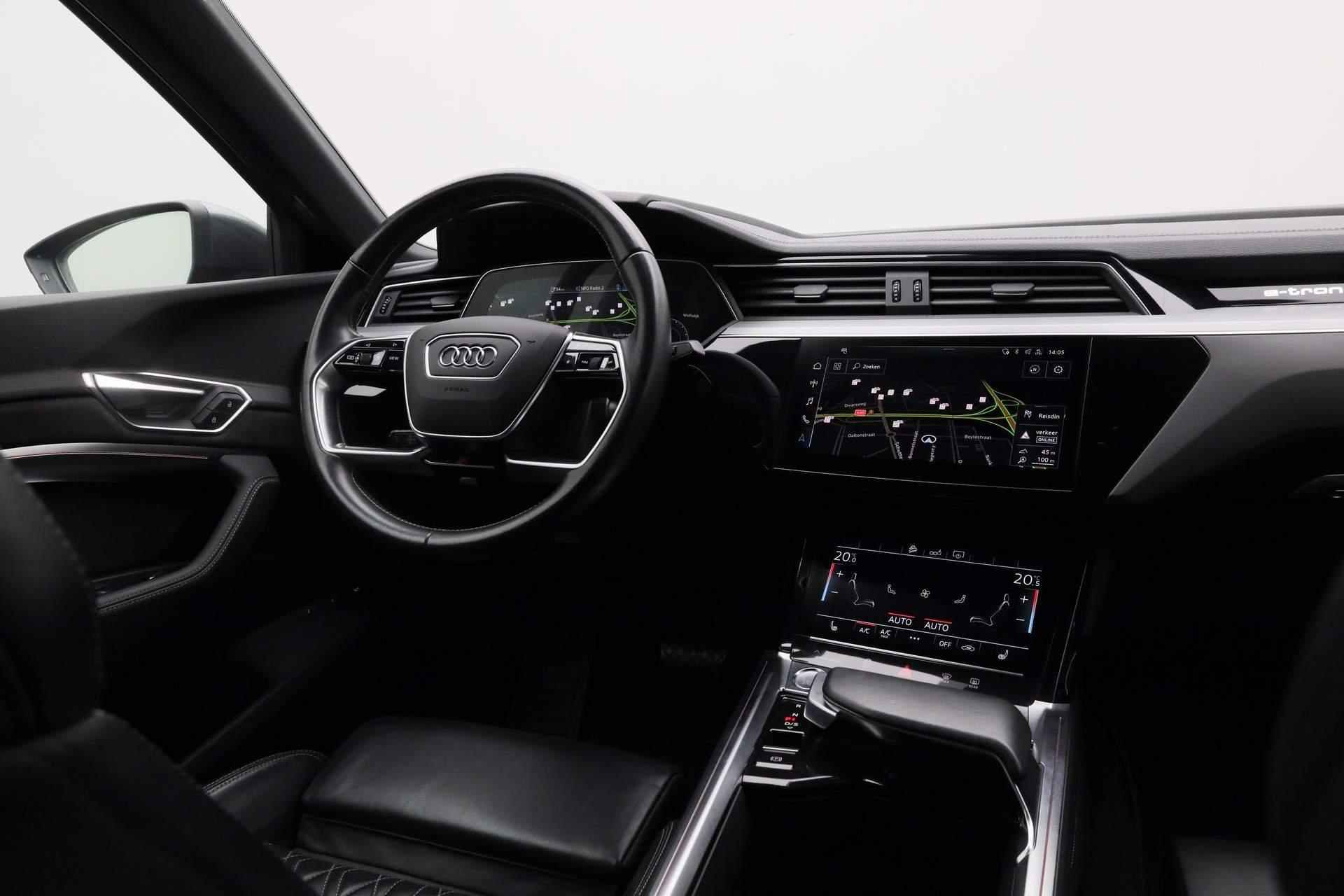 Audi e-tron Sportback 55 quattro S edition 95 kWh 408PK / S-Line | Pano | Trekhaak | Leder | 360 Camera | Geheugenstoel | Stoelverwarming | ACC | Keyless - 28/45