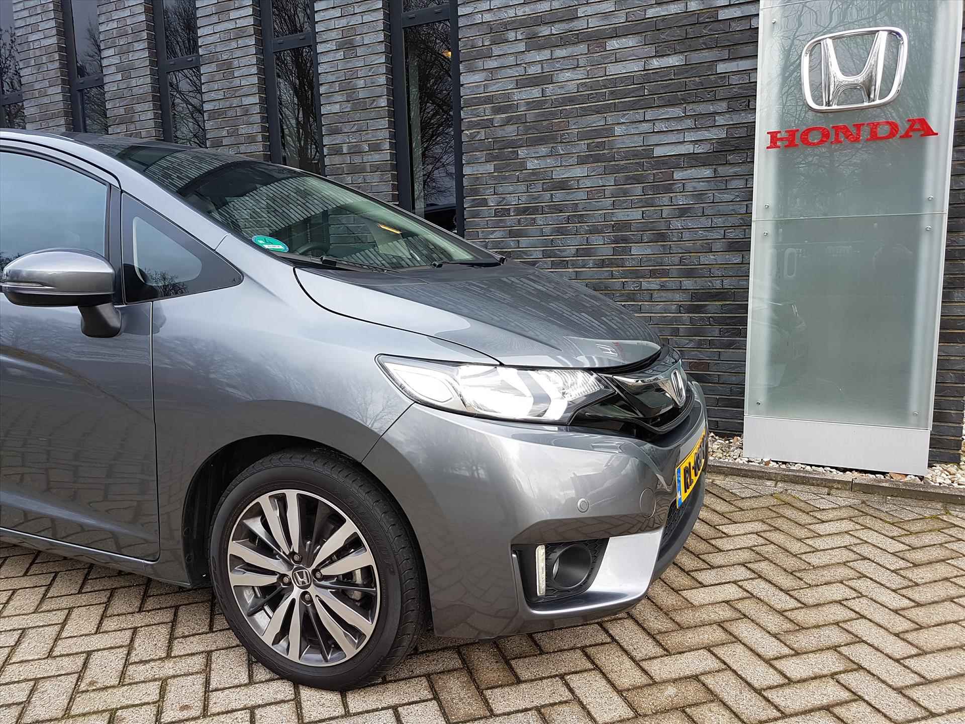 Honda Jazz 1.3 i-VTEC 102pk CVT Elegance + NAVI Rijklaarprijs 12 mnd garantie - 17/65