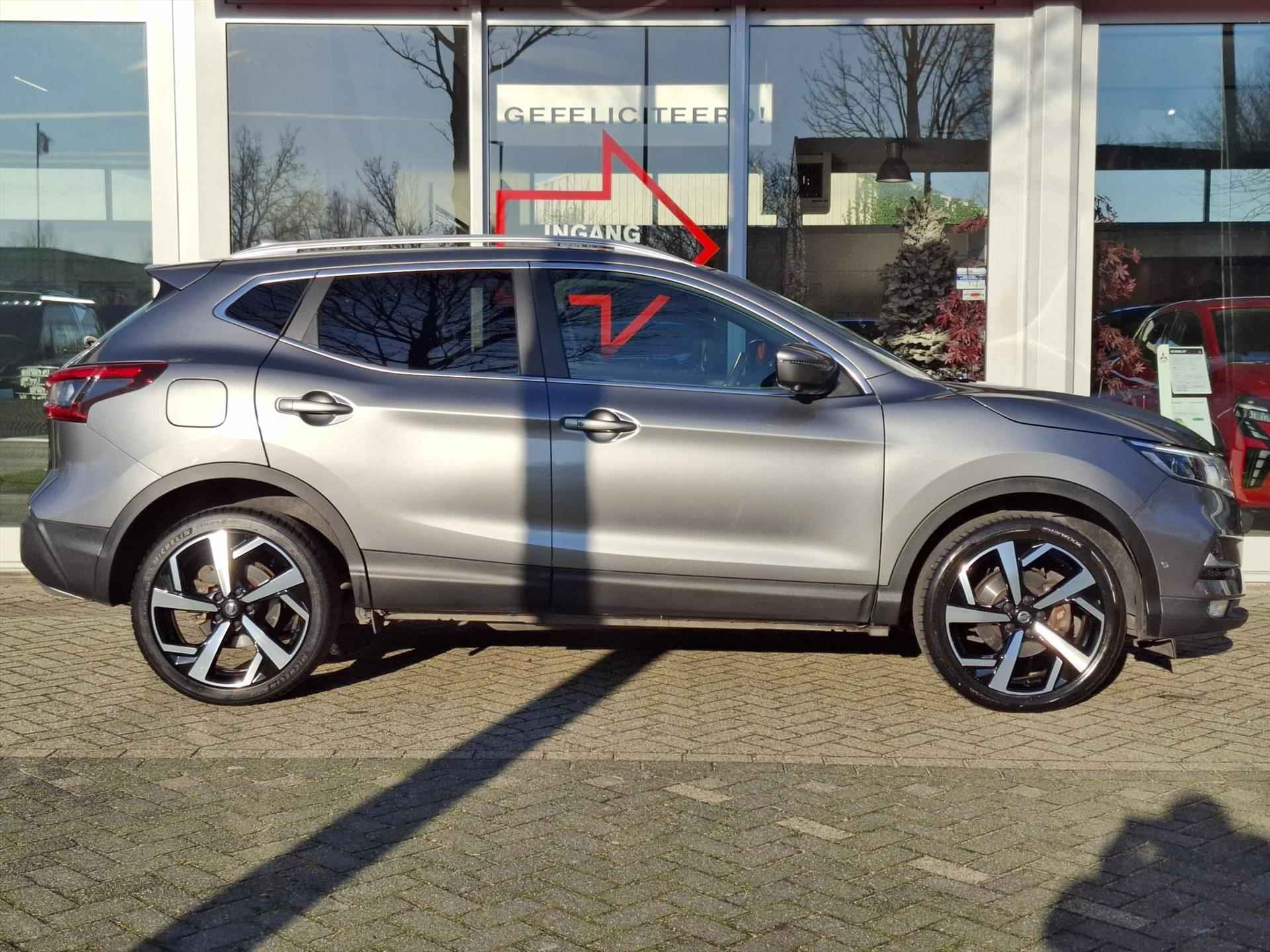 NISSAN Qashqai 1.2 115pk DIG-T XTRONIC Tekna | Trekhaak | Panoramadak| Navigatie | Dodehoek detectie | 360 camera - 24/34