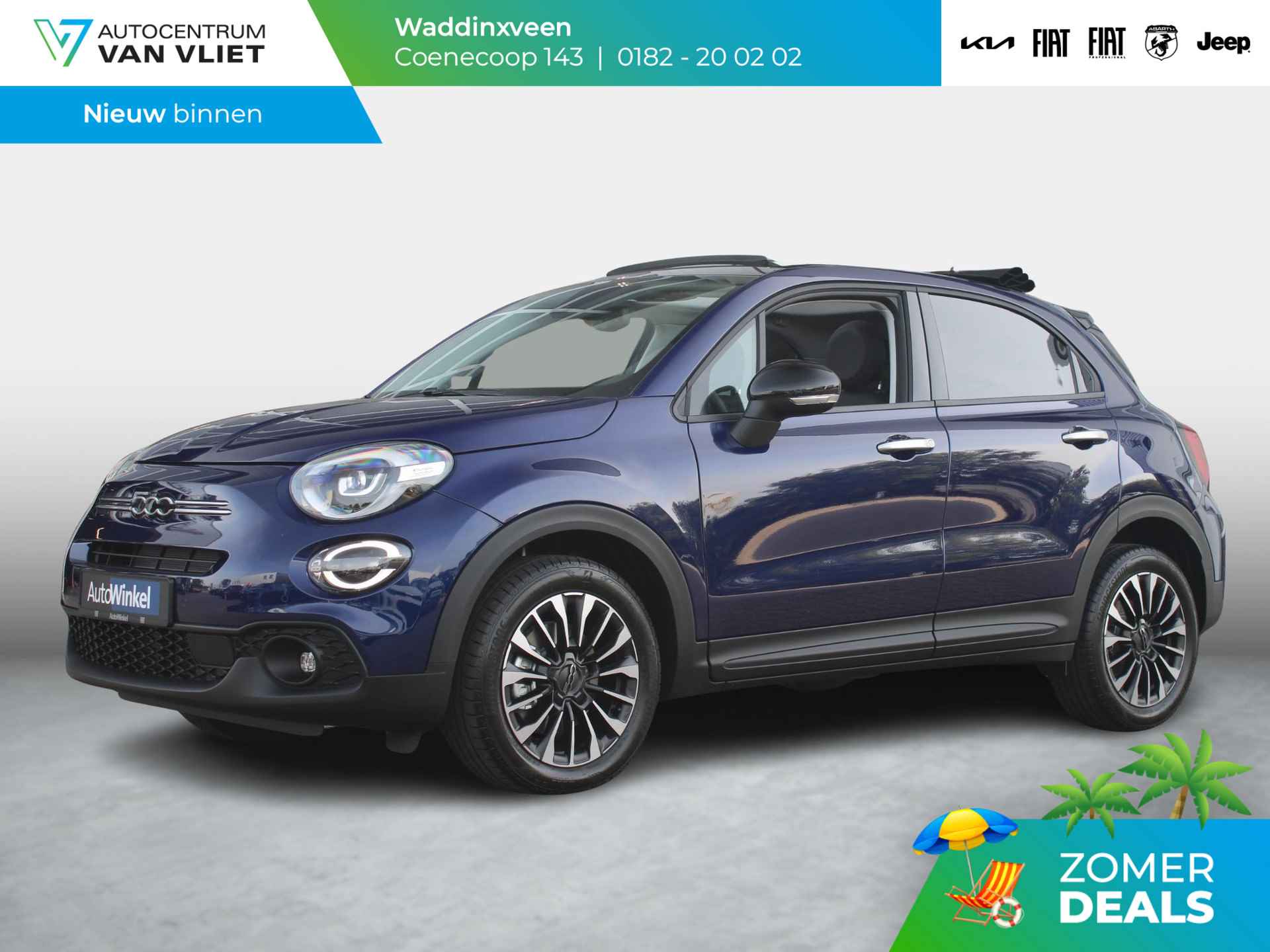 Fiat 500 X 1.5 Hybrid Cabrio Dolcevita | Clima | Priv. Glass | Cruise | Apple Carplay | PDC | Camera - 1/37