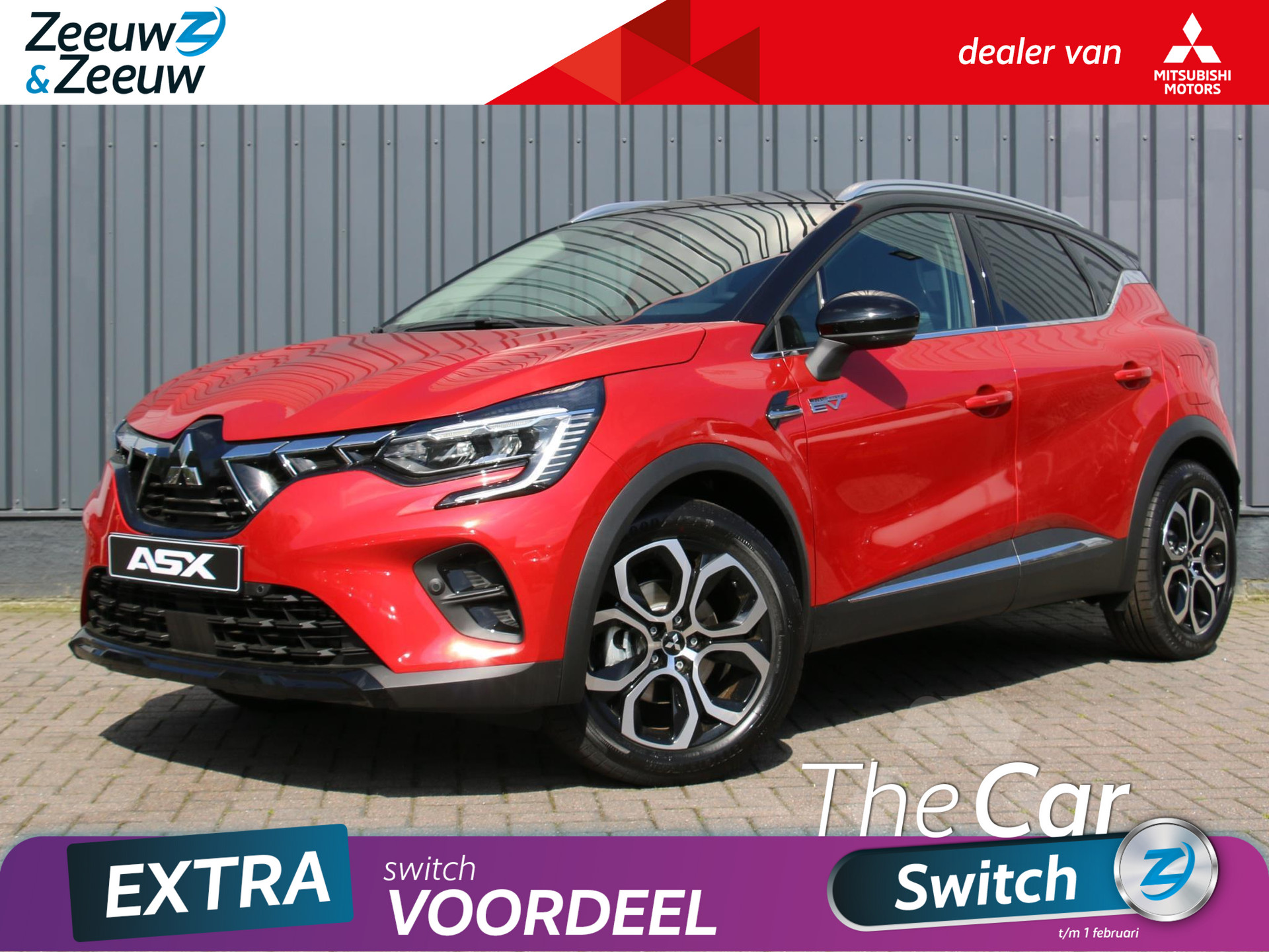 Mitsubishi ASX 1.6 PHEV AT First Edition | €5.500 Korting | 8 jaar garantie | Adaptive Cruisecontrol | Half/Leder bekleding  | Camera | Plug In | Stoelverwarming | APPLE CARPLAY|ANDROID AUTO