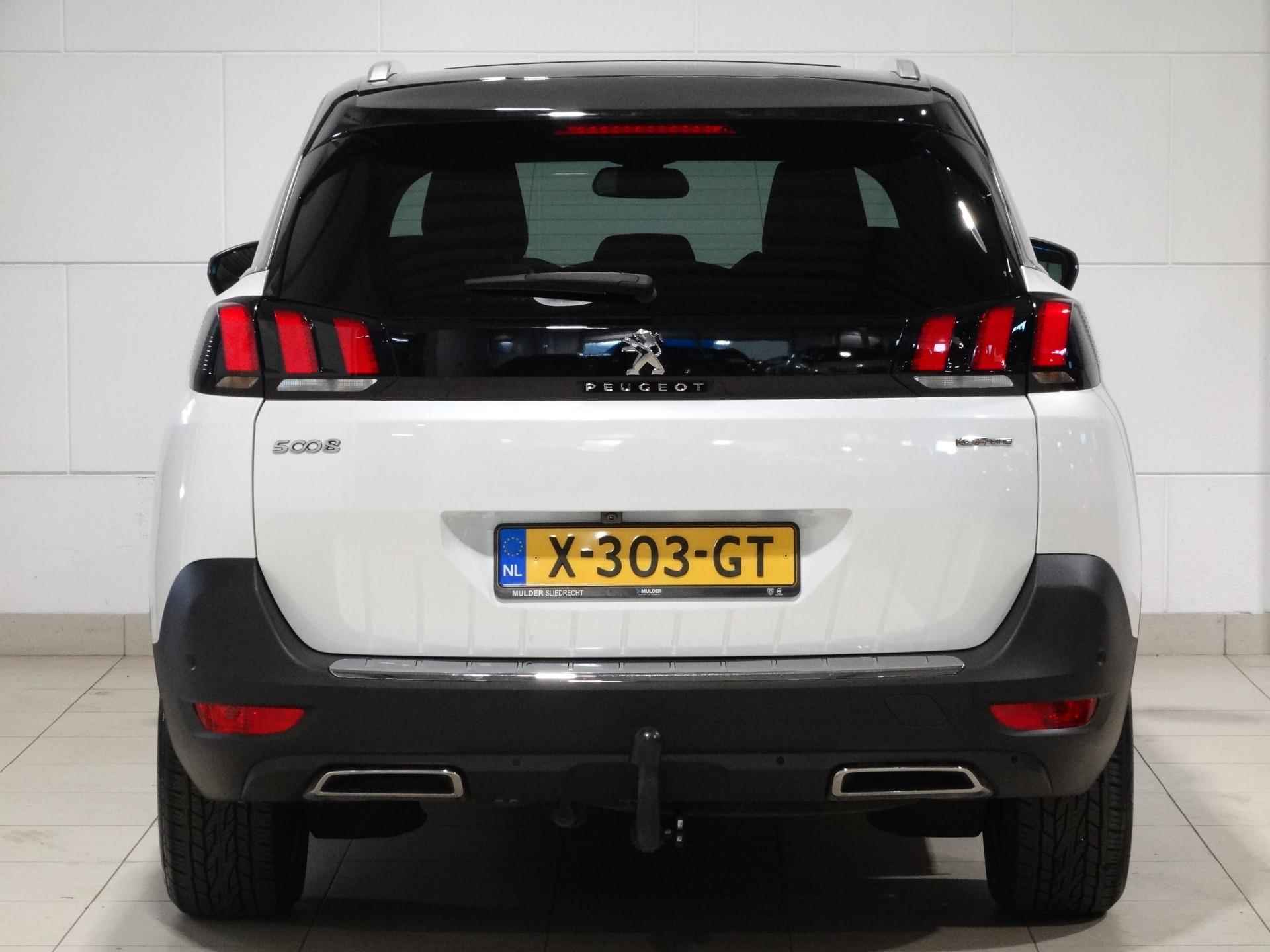 Peugeot 5008 SUV GT-Line 1.6 PureTech 180pk EAT8 AUTOMAAT SCHUIF/KANTELDAK | NAPPA LEDER | TREKHAAK | HANDSFREE A.KLEP | ADAPTIVE CRUISE | NAVI | CAMERA | DAB+ - 10/90