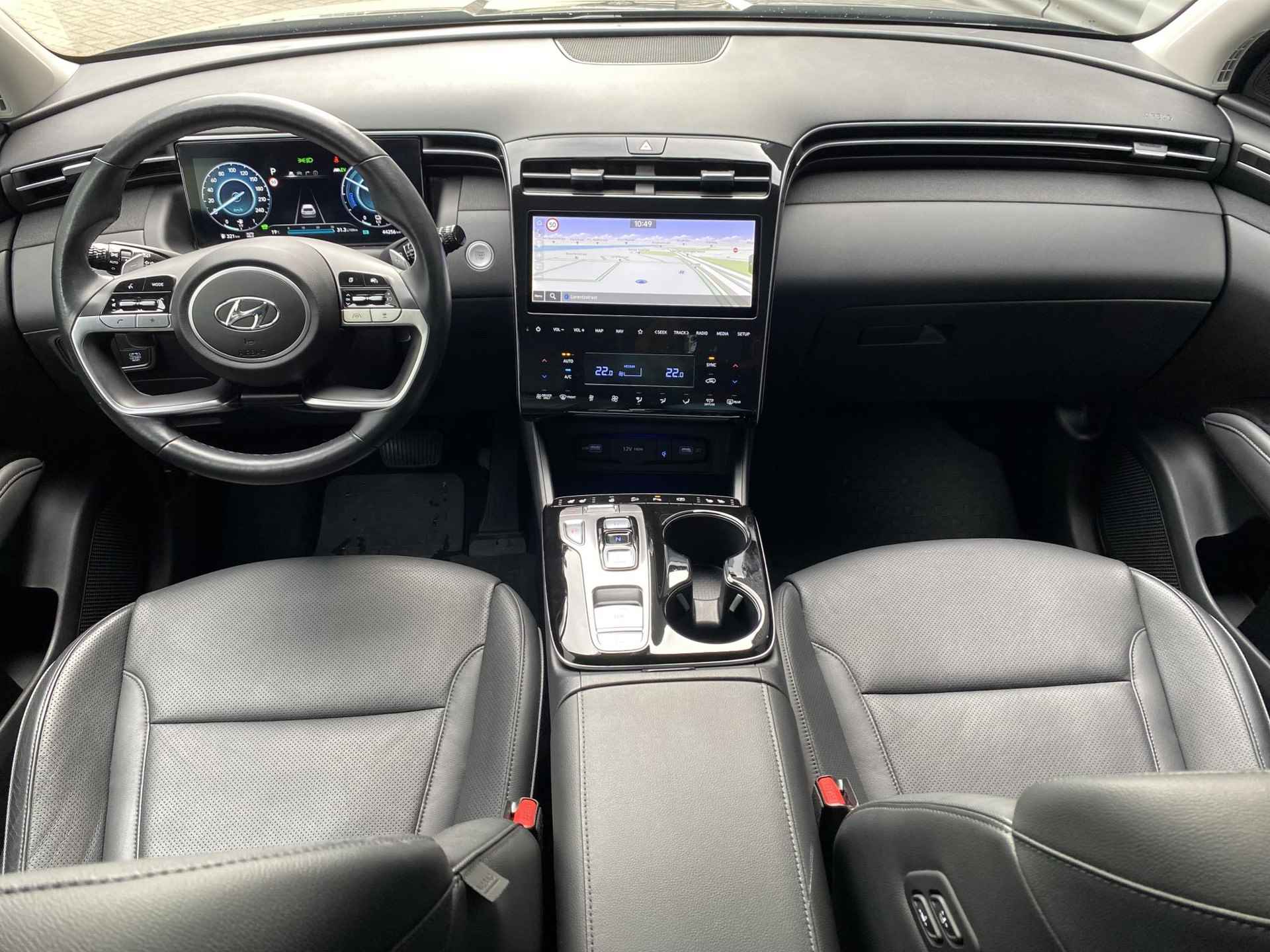 Hyundai Tucson 1.6 T-GDI HEV Premium Sky || Panoramische schuif-kanteldak| Lederen bekleding | Navigatie & Camera |Blind-spot View Monitor || - 24/38