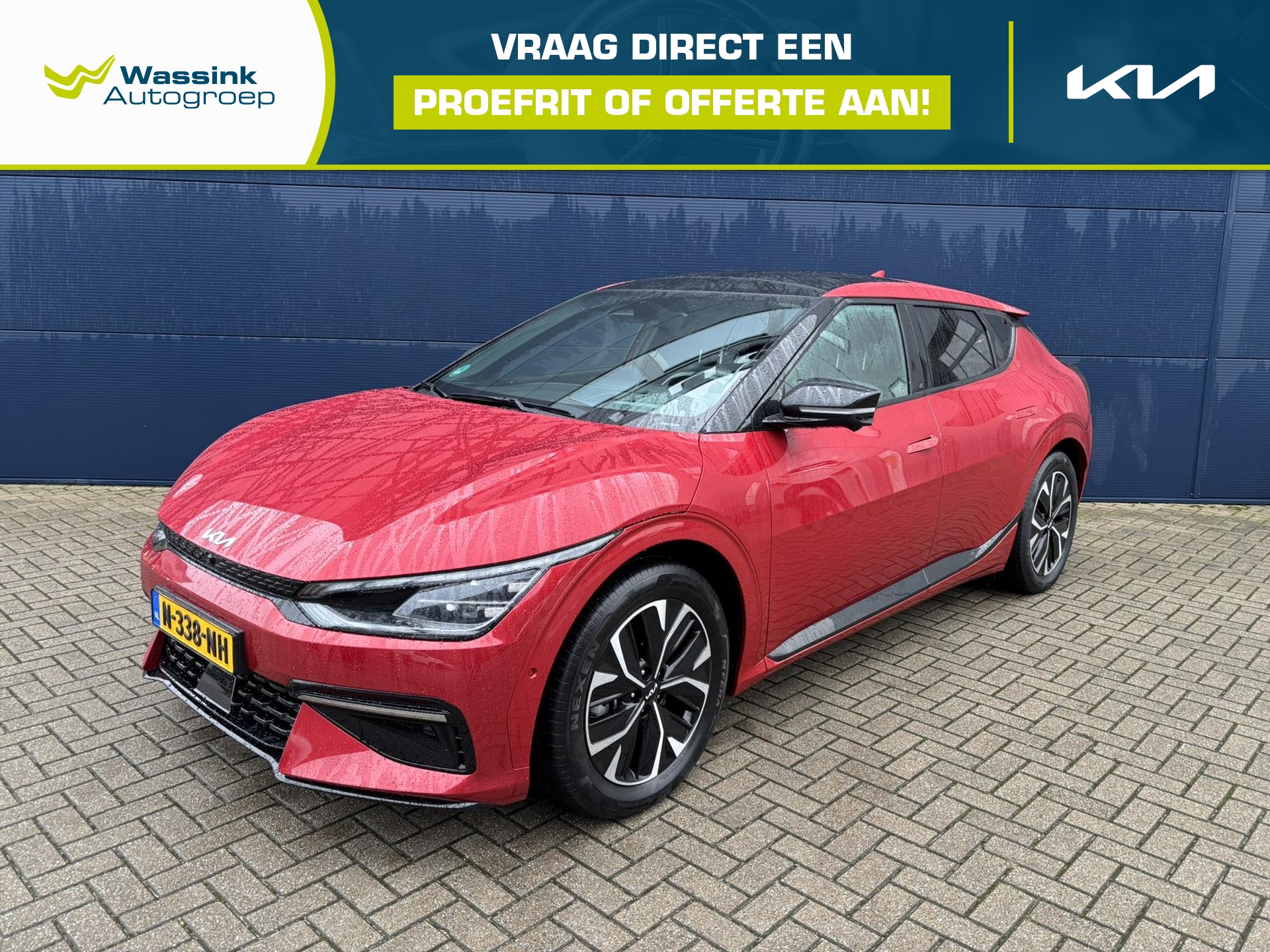 KIA Ev6 77,4kWh 229pk RWD GT-Line | Navigatie | 360 camera | Meridian Audio | Parkeersensoren | LED |