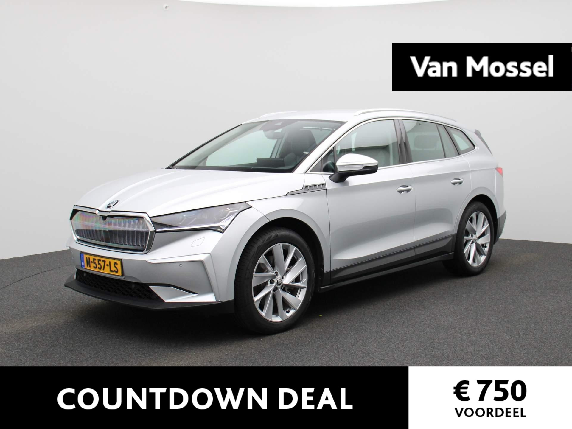 Skoda Enyaq iV 80 77 kWh 204 PK | LED Koplampen | Navigatie | Groot Accupakket | Apple Carplay/Android Auto | Trekhaak | Achteruitrijcamera | Climate Control | Adaptive Cruise Control | Parkeersensoren | Stuurverwarming | Dodehoek detectie | Lichtmetalen Velgen |