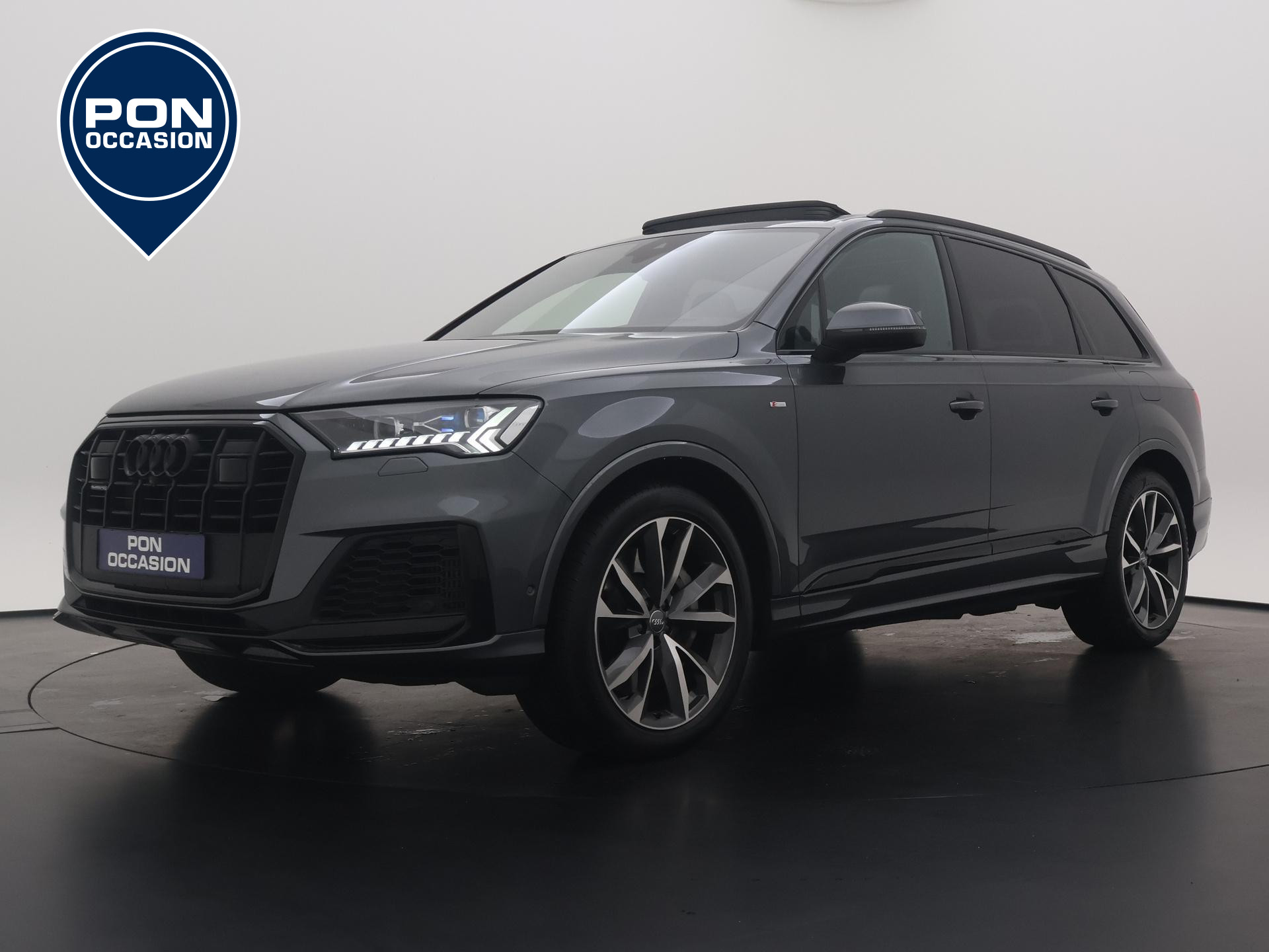 Audi Q7 55 TFSI quattro Pro Line S | Pano.dak | Leder | Navigatie | Luchtvering | Trekhaak | Laser-Matrix-LED |