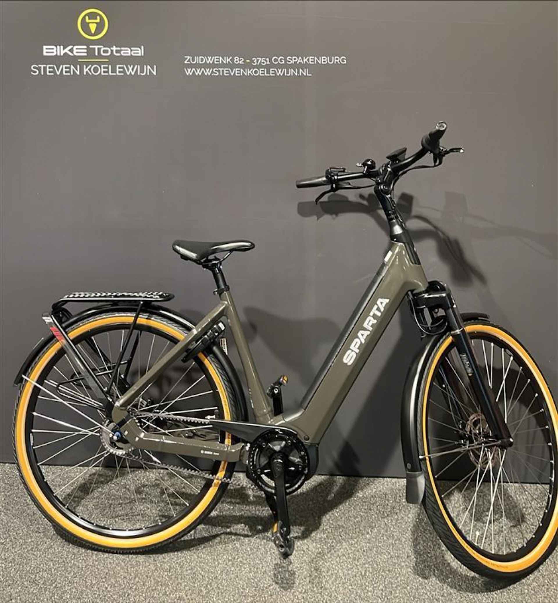 Sparta D-Rule Energy Dli53 N5 Elektrische Stadsfietsen grey olive