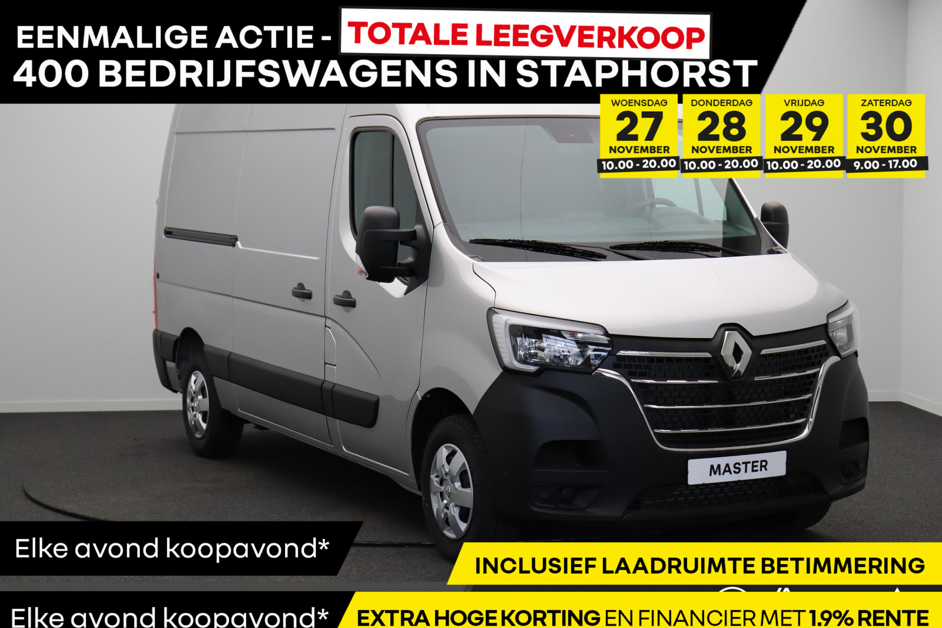 Renault Master T35 2.3 dCi 135pk L2H2 Work Edition | Trekhaak | Climate control | Laadruimtepakket |