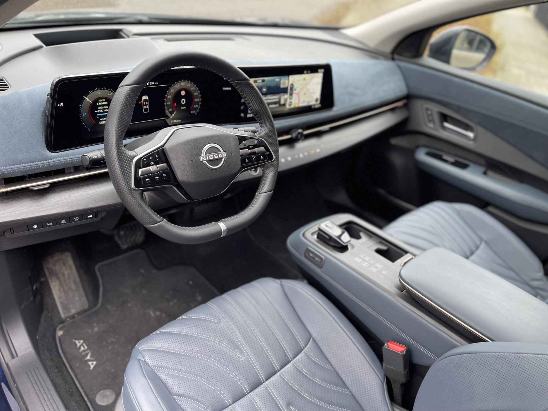 Nissan Ariya Evolve 91 kWh | Panoramadak | Nappa Leder | 20'' Aerocover Velgen | Head-Up Display | BOSE Audio | Geheugenstoelen | Rijklaarprijs! - 10/32