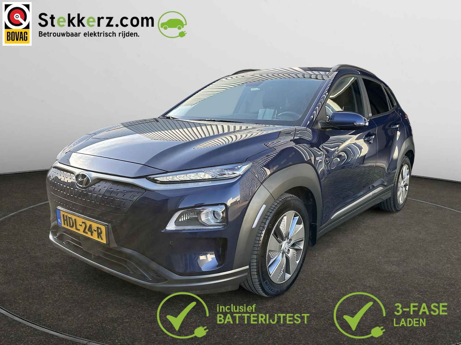 Hyundai Kona EV Premium 64 kWh SOH 99%, Meest luxe uitvoering!