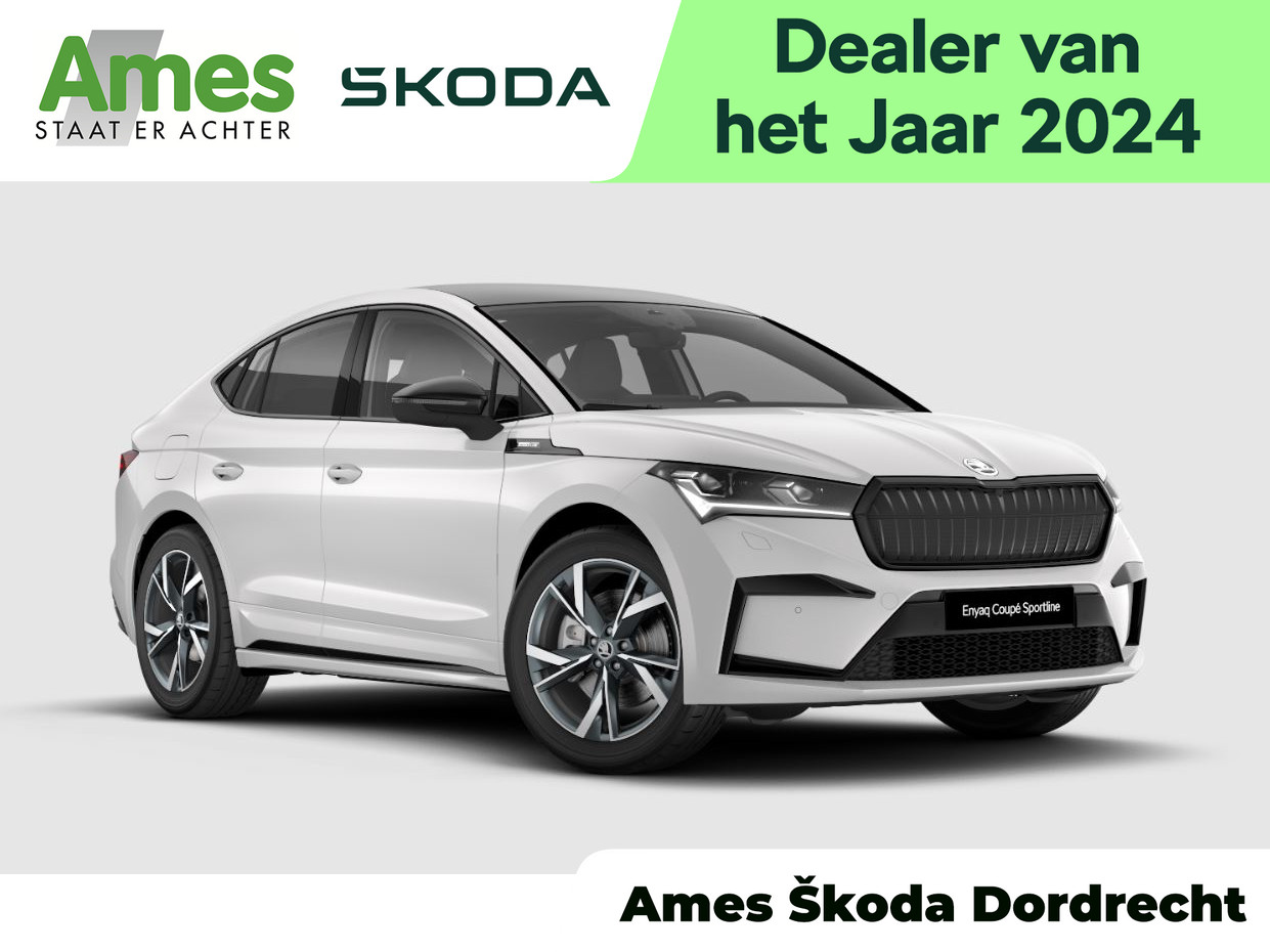 Škoda Enyaq Coupé Sportline 286 pk I elektrisch inklapbare trekhaak I 20 inch velgen