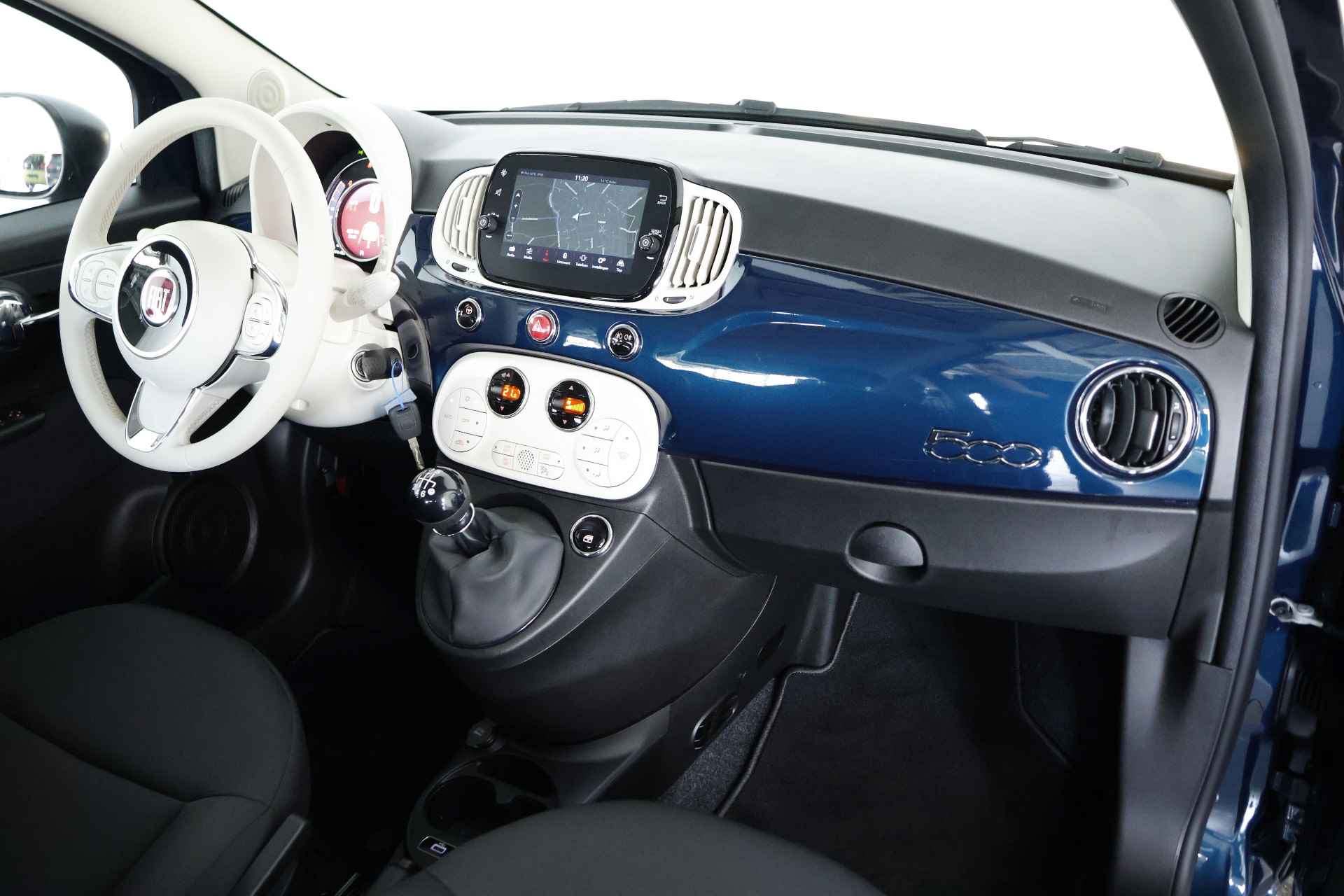 Fiat 500 1.0 Hybrid / Navigatie / Cruisecontrol / Allseason / Bluetooth - 3/22