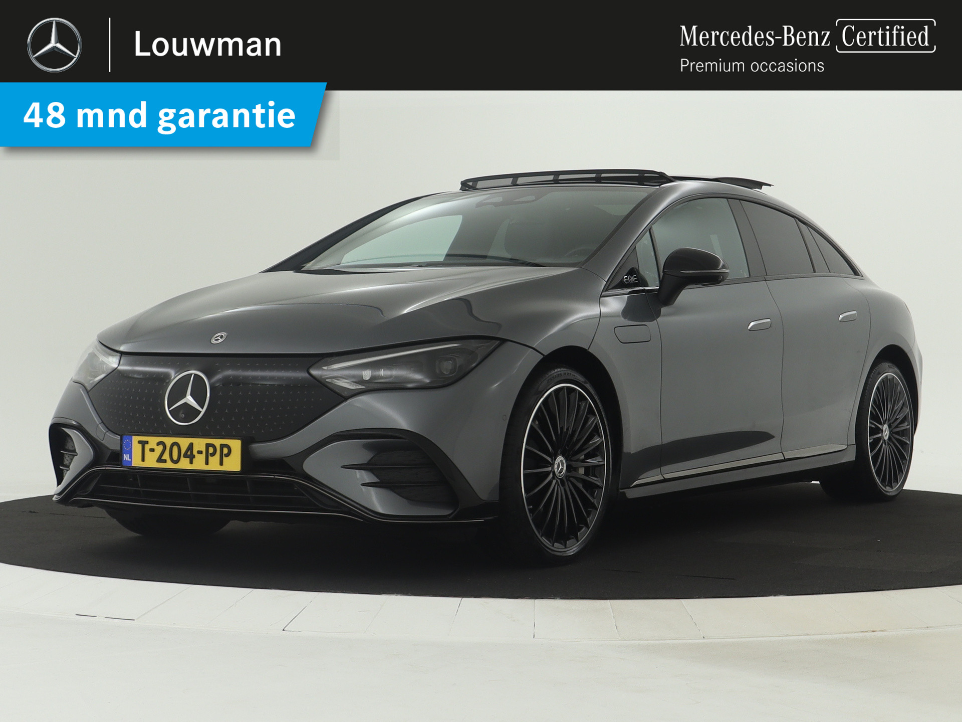 Mercedes-Benz EQE 350+ AMG Line 91 kWh | Premium Pack | Nightpakket | Luchtvering | Rijassistentiepakket plus | Parkeerpakket met 360° camera's | USB-pakket plus | Burmester® 3D-Surround sound system | Smartphone integratiepakket |