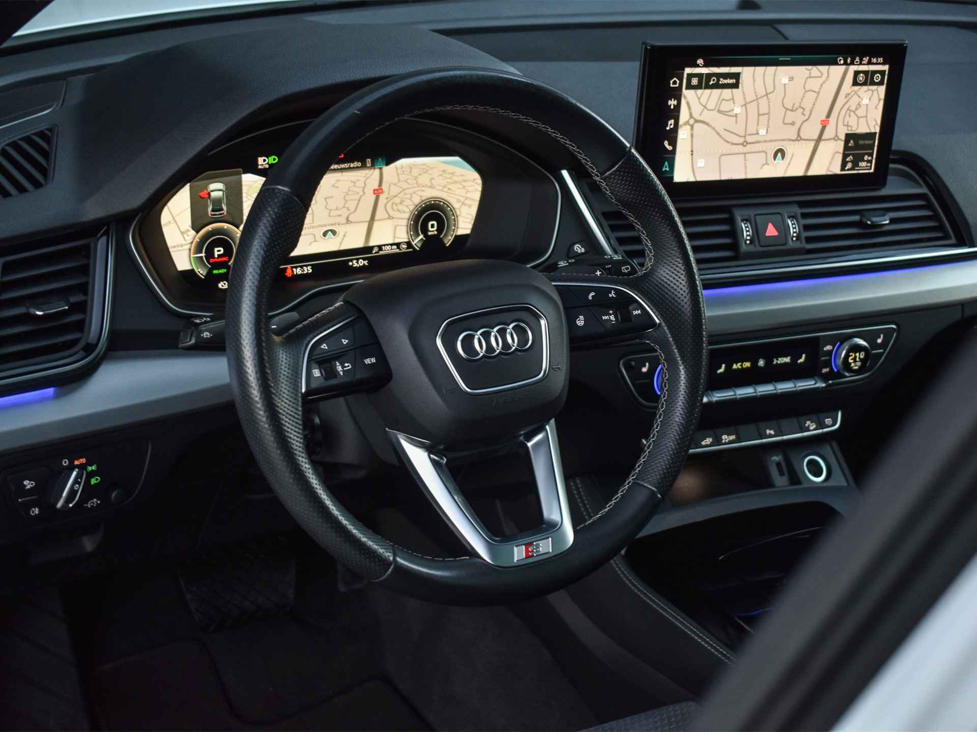 Audi Q5 Sportback 55 TFSI e S EDITION | PANORAMADAK | LUCHTVERING | LED-MATRIX | BLACK-OPTIC | BANG&OLUFSEN | CAMERA | AMBIANCE INTERIEU - 31/50