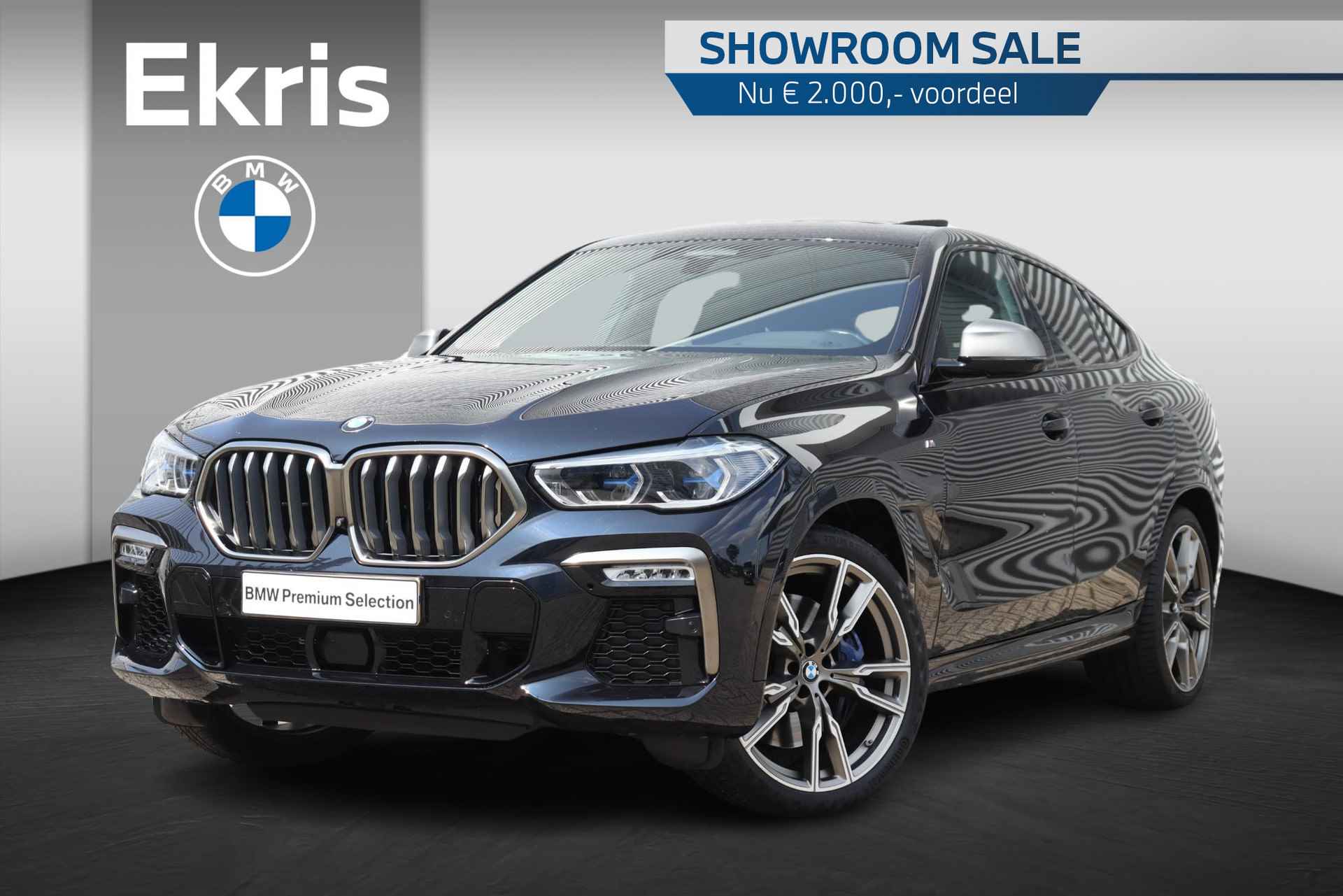 BMW X6 M50d | High Executive | Trekhaak | Sky Lounge | CoPilot Pack | Warmte Comfortpakket | Harman Kardon | Head-Up | Active Steering | Parking Assistant Plus | Soft Close | Laserlight | Comfort Access | 22''LMV | Showroom Sale - 1/47