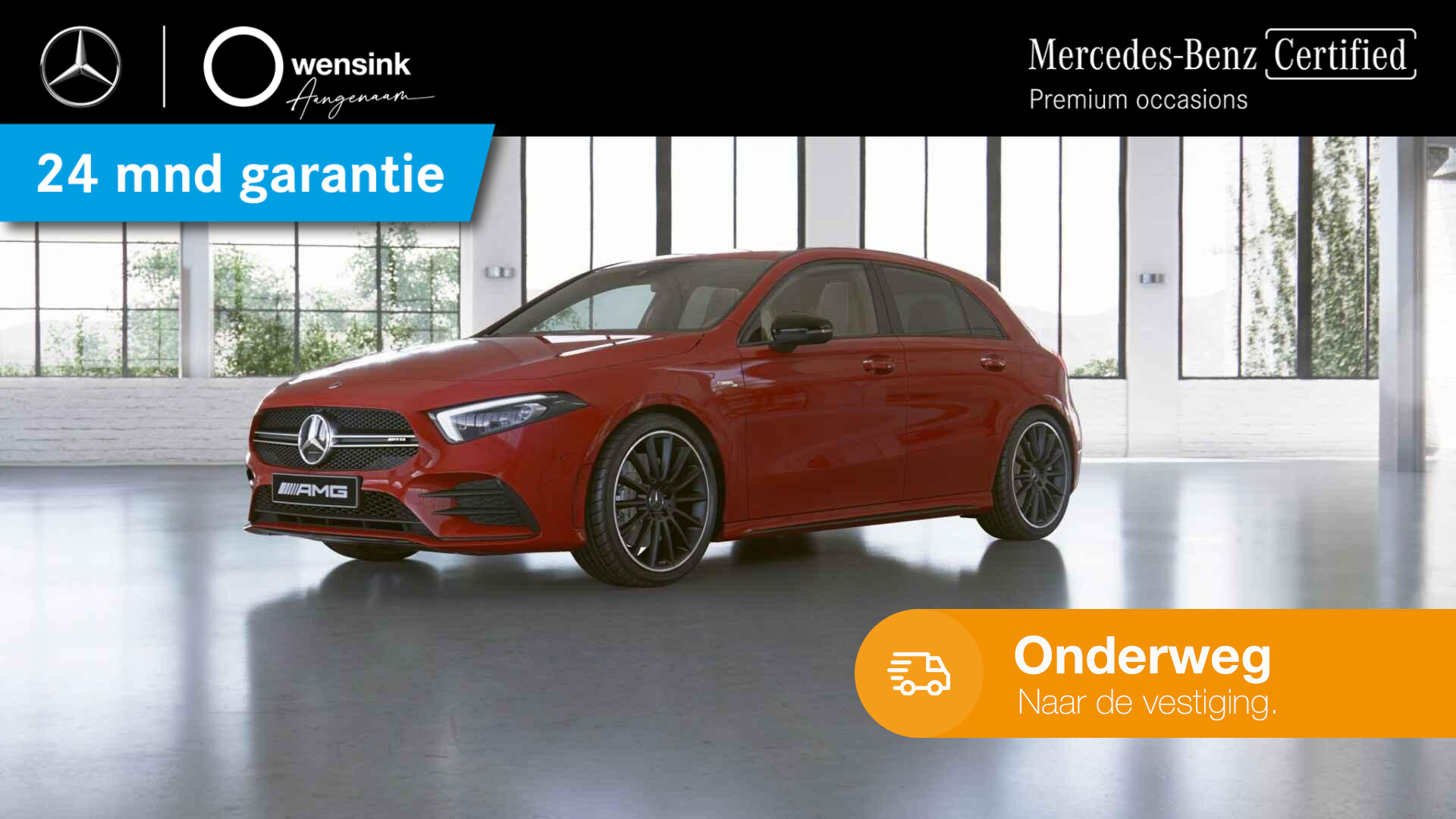 Mercedes-Benz A-klasse AMG 35 4MATIC Edition 1 | AMG | Night | Elektrische trekhaak | Lederen bekleding | Adaptief onderstel |