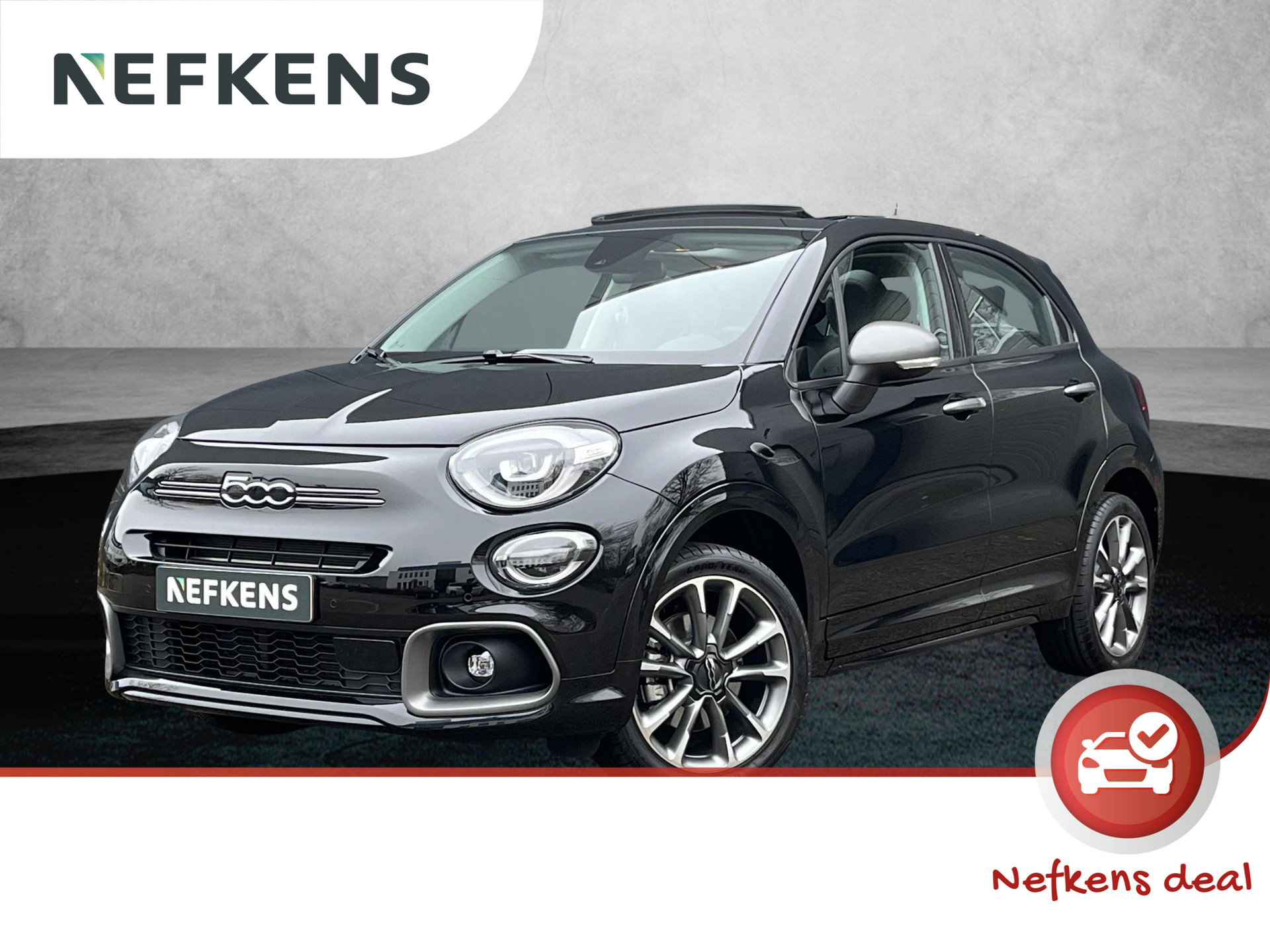 Fiat 500 X 130pk Hybrid Sport Cabrio | UNIEK! | 1ste eigenaar | FULL OPTION | Vouwdak | LEER | Climate | NL Auto!