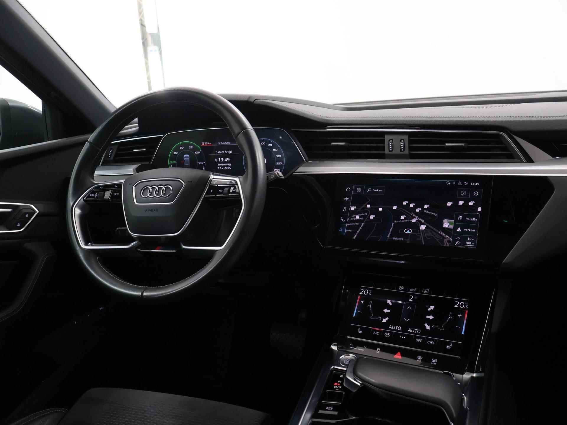 Audi e-tron e-tron 50 quattro Launch edition Black 71 kWh | Panoramadak | Climate Control | Cruise Control Adaptief | Leder | Stoelverwarming | Carplay | - 10/47