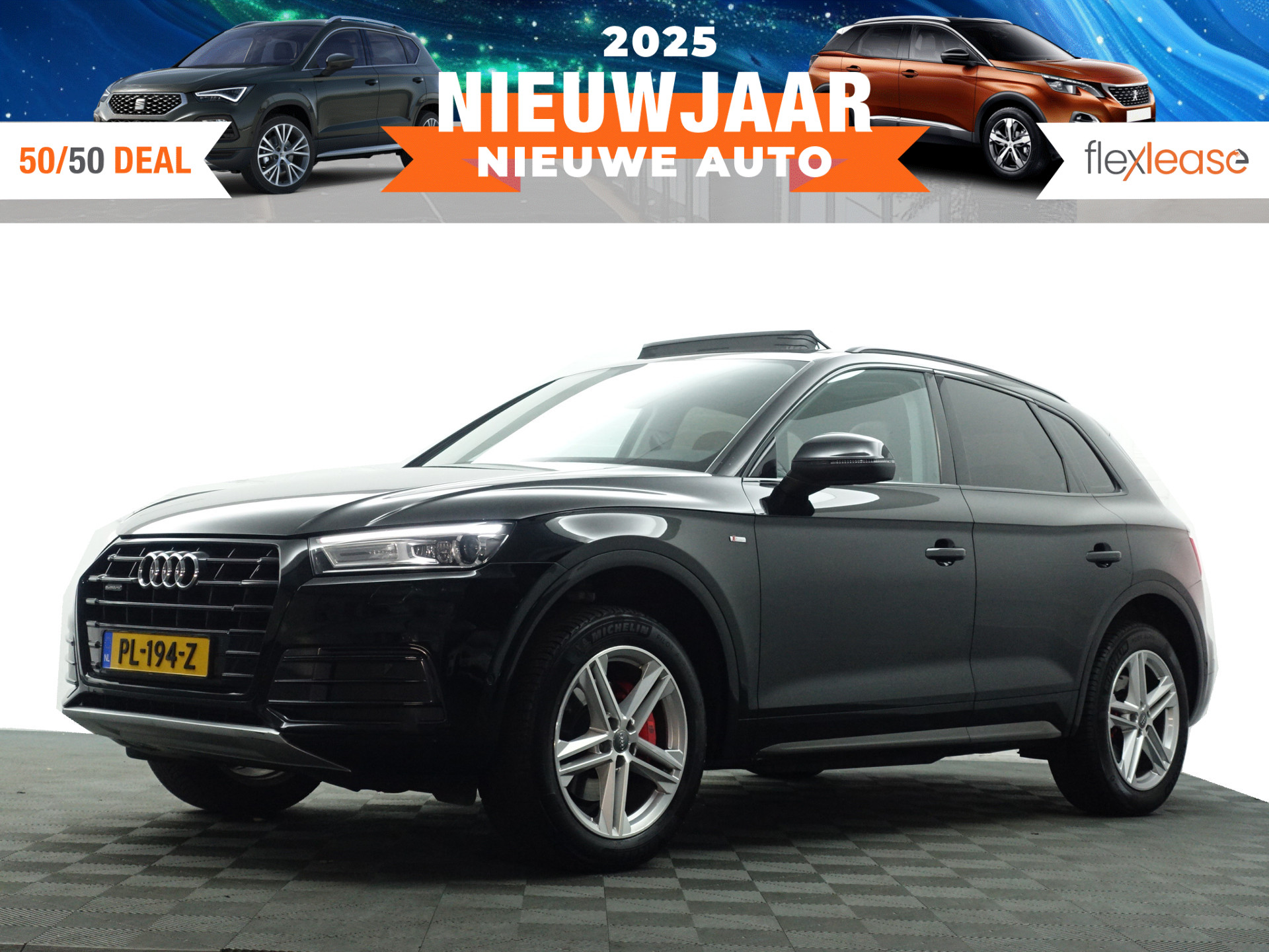 Audi Q5 2.0 TFSI Quattro S-line Aut- Panodak, Xenon Led, Park Assist, Park Pilot, Keyless, Dynamic Select