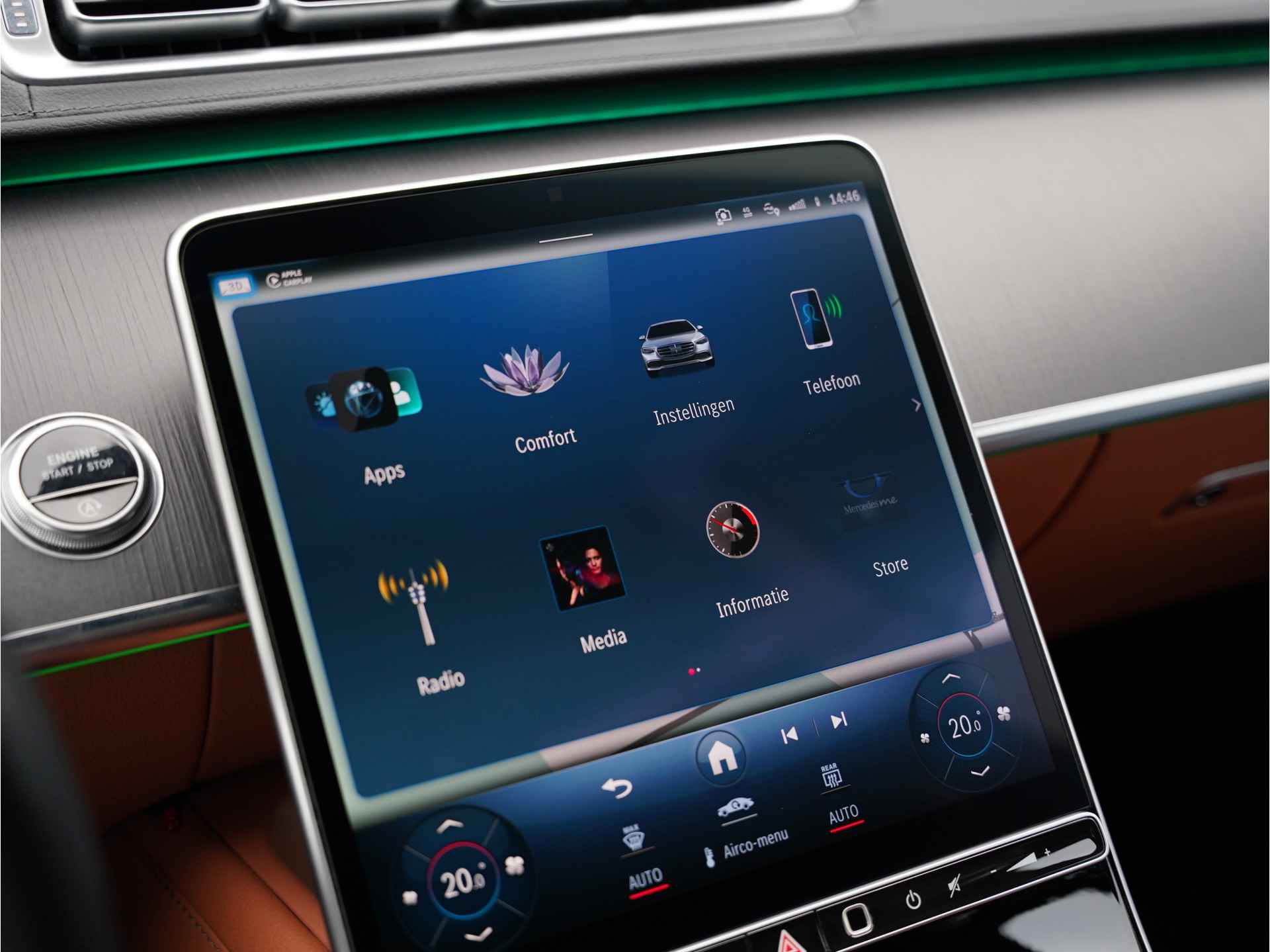 Mercedes-Benz S-Klasse 400d 4MATIC Lang |Massagestoelen |Adaptive Cruise Control |Burmester Sound System |Siennabruin Nappaleder | - 35/81