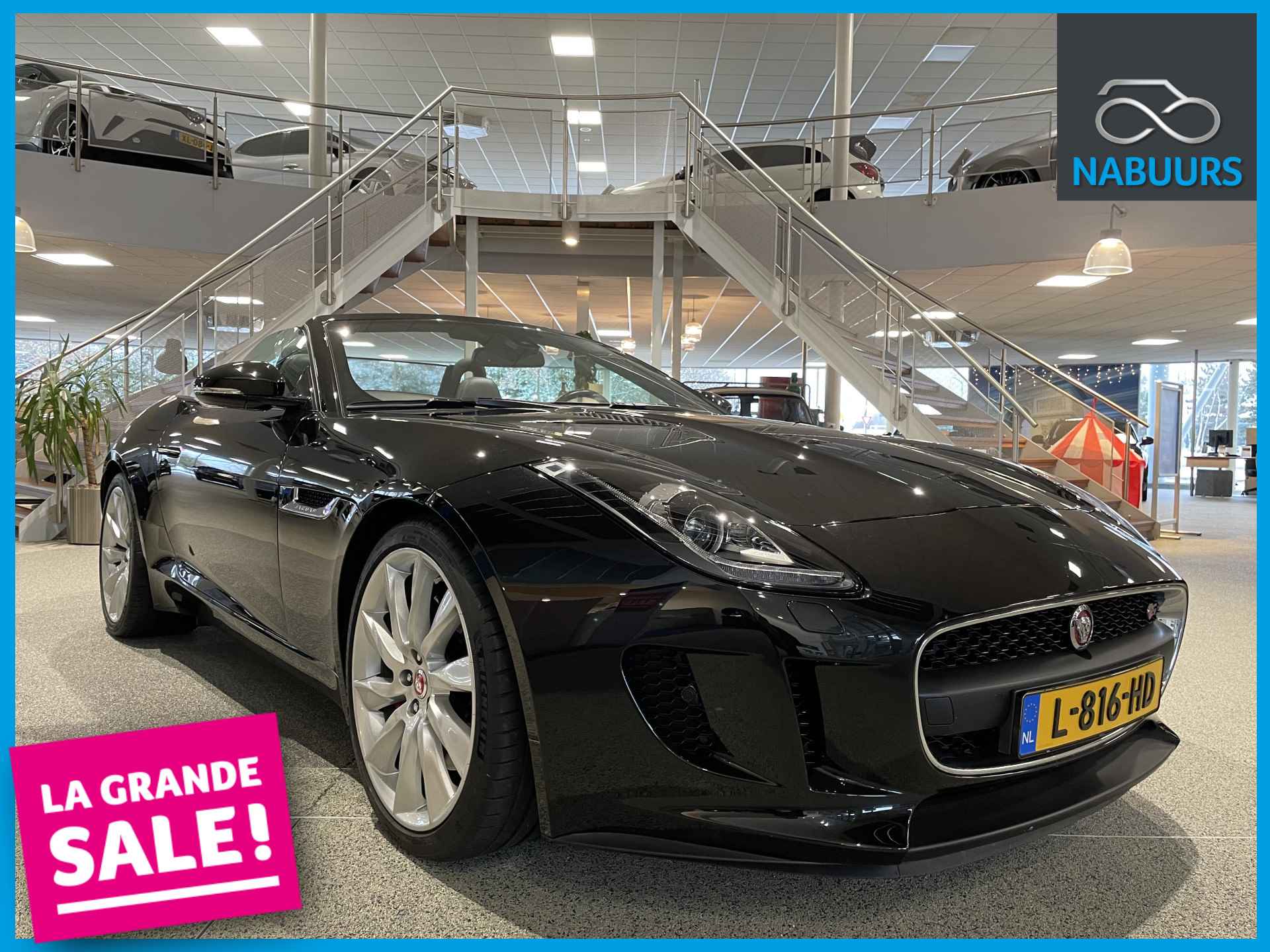 Jaguar F-Type 3.0 V6 340pk Convertible, Meridian, Camera, Navi, 20inch - 1/21