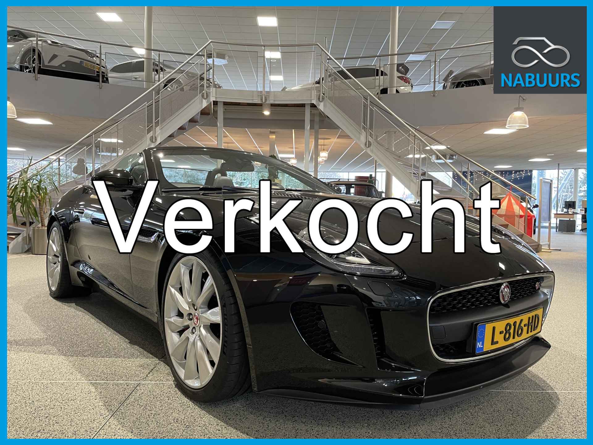 Jaguar F-Type 3.0 V6 340pk Convertible, Meridian, Camera, Navi, 20inch - 1/21