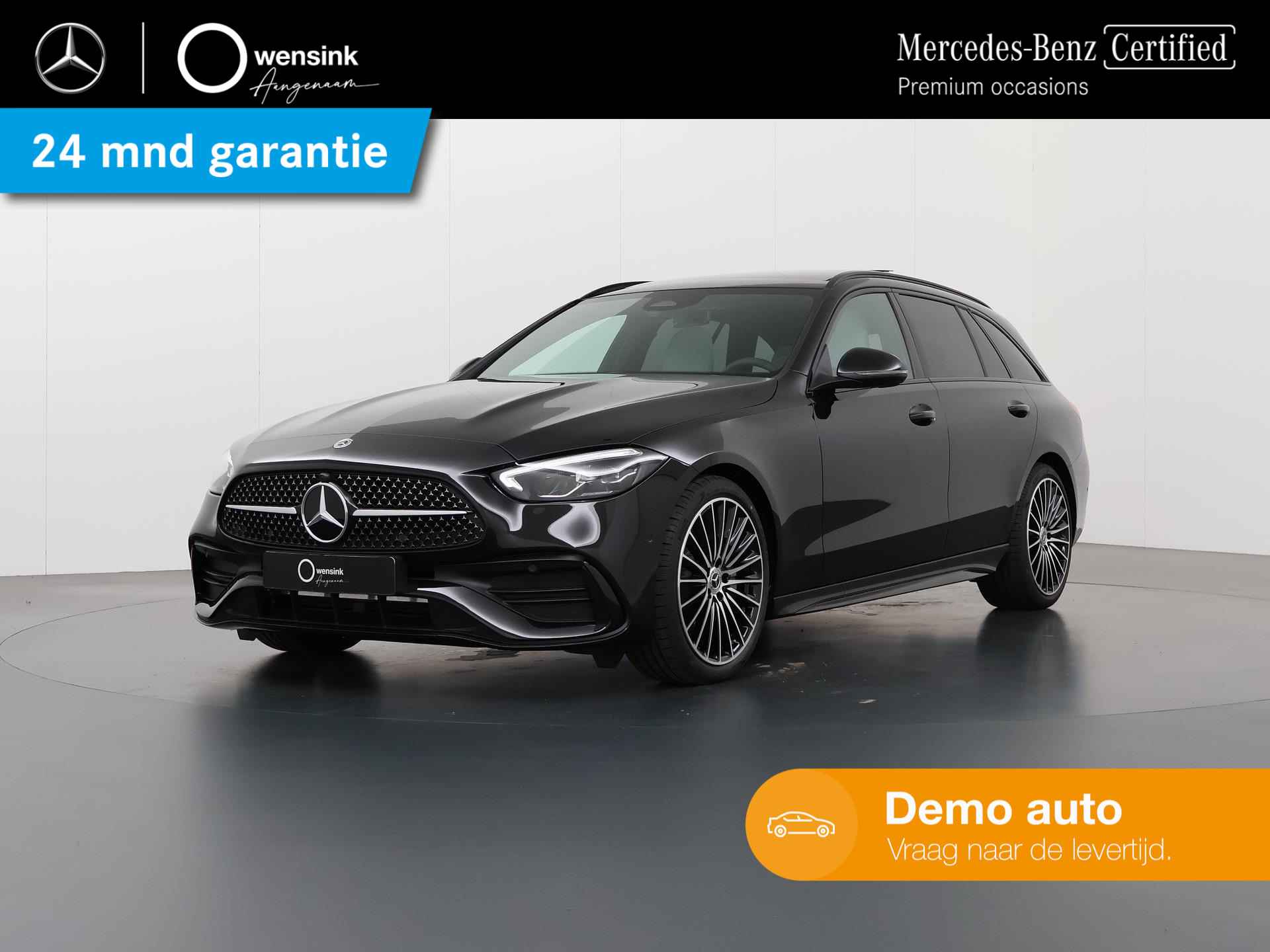 Mercedes-Benz C-klasse Estate 180 AMG Line | Panoramadak | Nightpakket incl 19'' | memory pakket | achteruitrijcamera | Led-koplampen | Nevagrijs interieur - 1/44