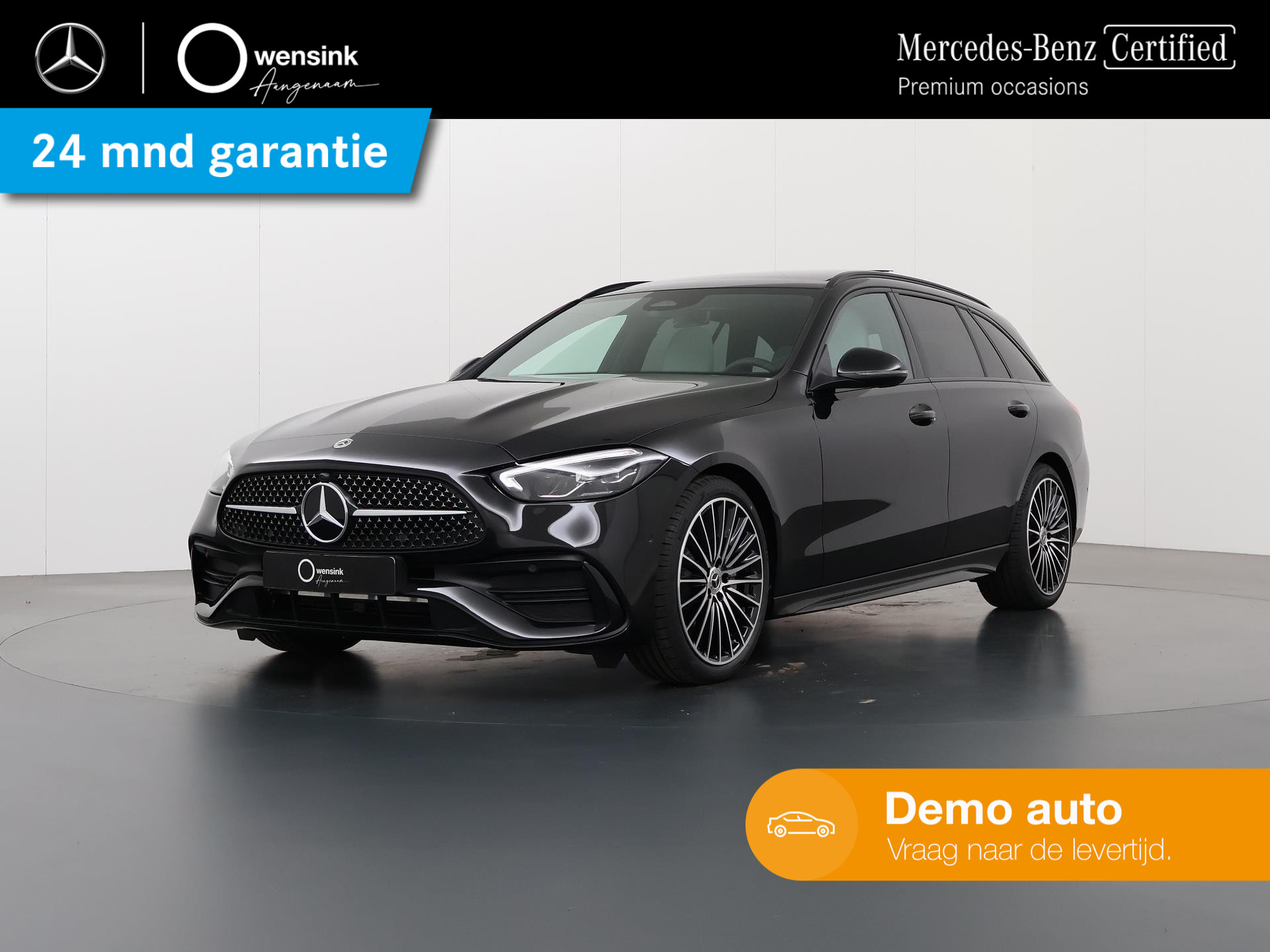 Mercedes-Benz C-klasse Estate 180 AMG Line | Panoramadak | Nightpakket incl 19'' | memory pakket | achteruitrijcamera | Led-koplampen | Nevagrijs interieur