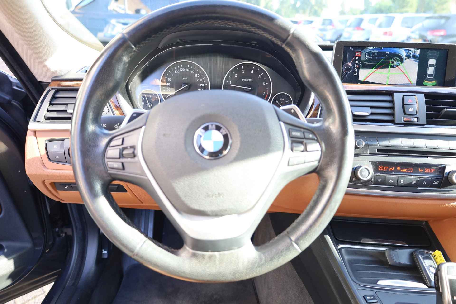 BMW 3-serie Gran Turismo 328i High Executive AUTOMAAT LEDER NAVI CAMERA BT 2xPDC STOELVERWARMING 18"LMV WEGKLAPBARE TREKHAAK - 14/48