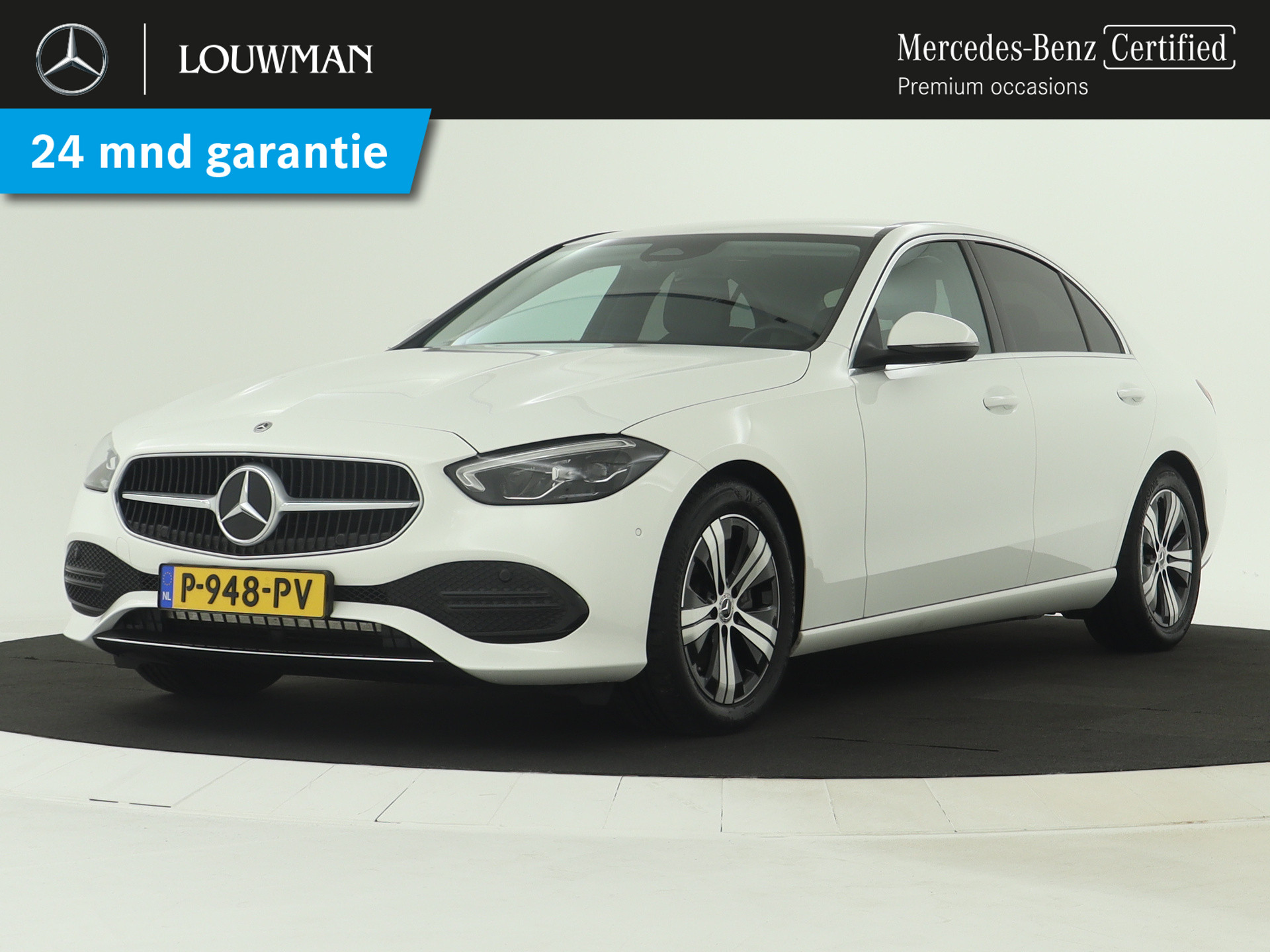 Mercedes-Benz C-Klasse 200 Launch Edition Luxury Line | Achteruitrijcamera | Dodehoekdetector | Sfeerver;ichting | Navigatie | Inclusief 24 maanden MB Certified garantie voor Europa.