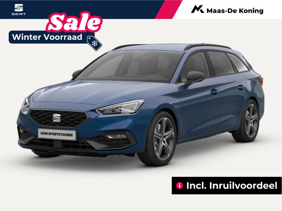 SEAT Leon Sportstourer FR PHEV First Edition 1.5 TSI eHybrid 150kW / 204p k Stationwagen 6 versn. DSG | 18'' lichtmetalen Velgen | Metallic Lak | Incl. inruilvoordeel