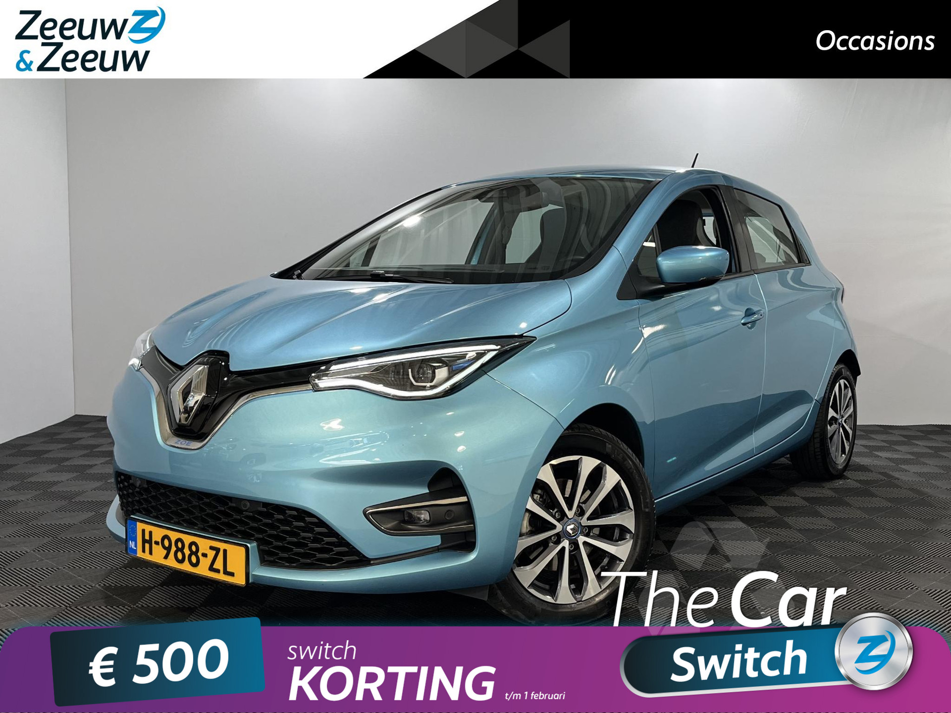 Renault ZOE R135 Zen 52 kWh Automaat | Apple CarPlay/Android Auto | Climate Control | Full LED | Lichtmetalen Velgen | Cruise Control | Camera | Parkeersensoren |