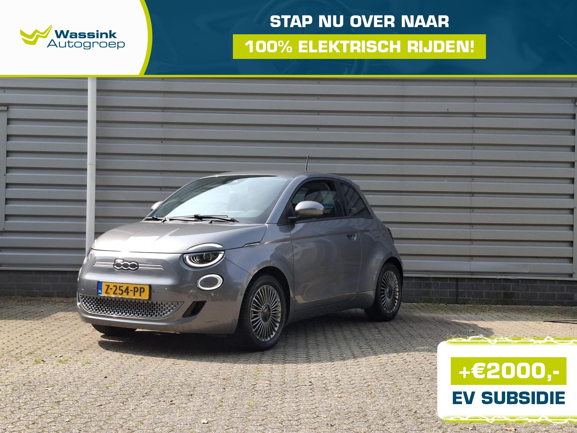 Fiat 500e 42kWh 118pk Icon | Carplay | Airco | Velgen