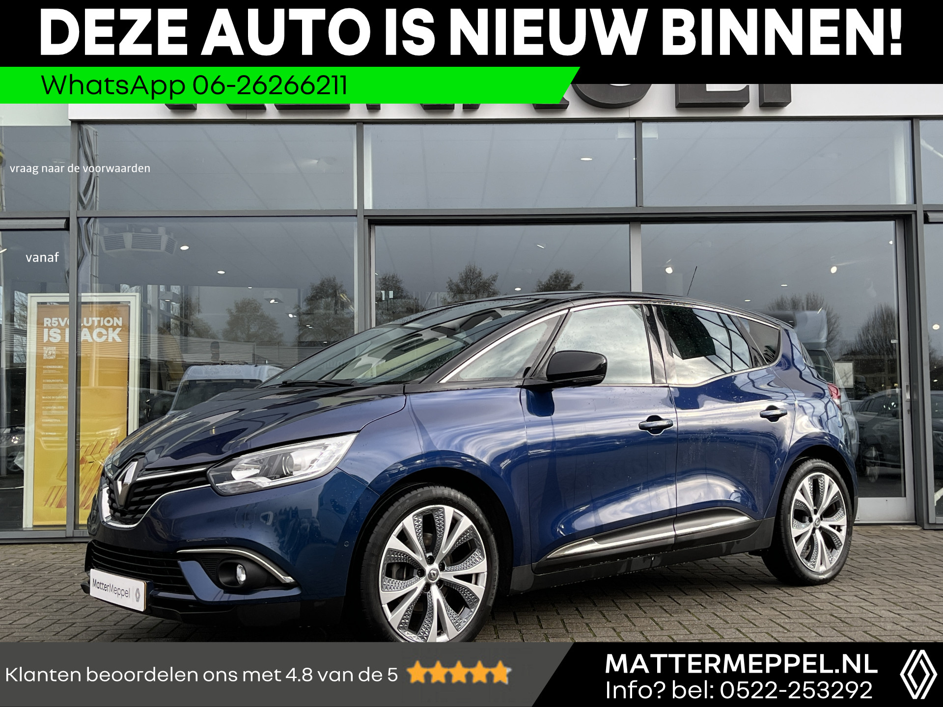 Renault Scénic 1.2 TCe 130 Intens | NL Auto | Trekhaak | Navigatie | Easy Park Assist | Achteruitrijcamera | Parkeersensoren V+A | Dode Hoek |