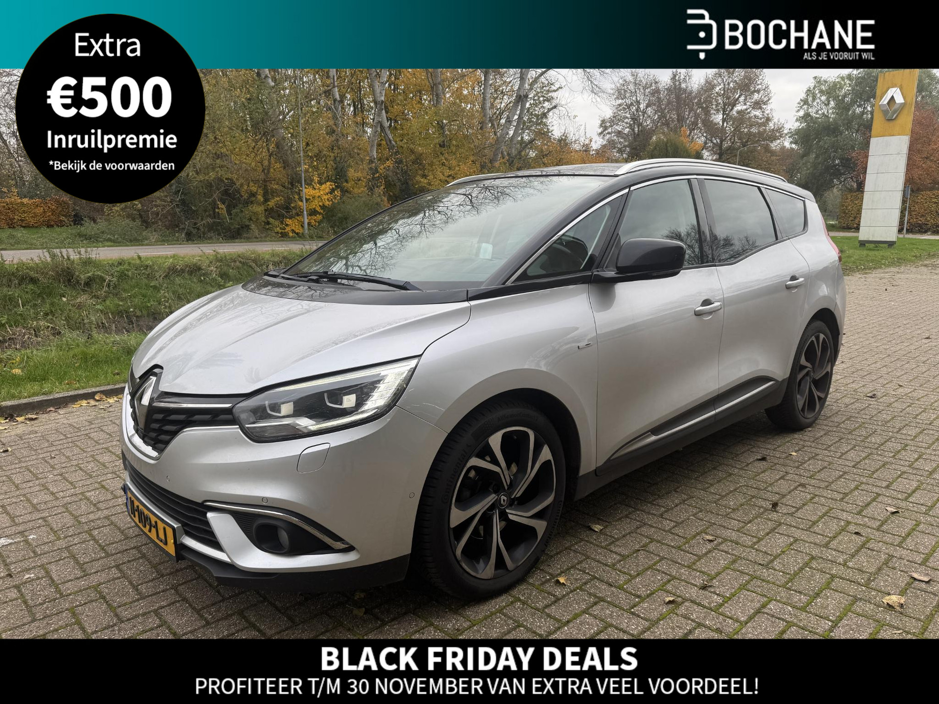 Renault Grand Scénic 1.3 TCe 160 EDC Bose | Trekhaak | All season banden | Head-up display | Stoelverwarming | Parkeersensoren voor, zij en achteruitrijcamera