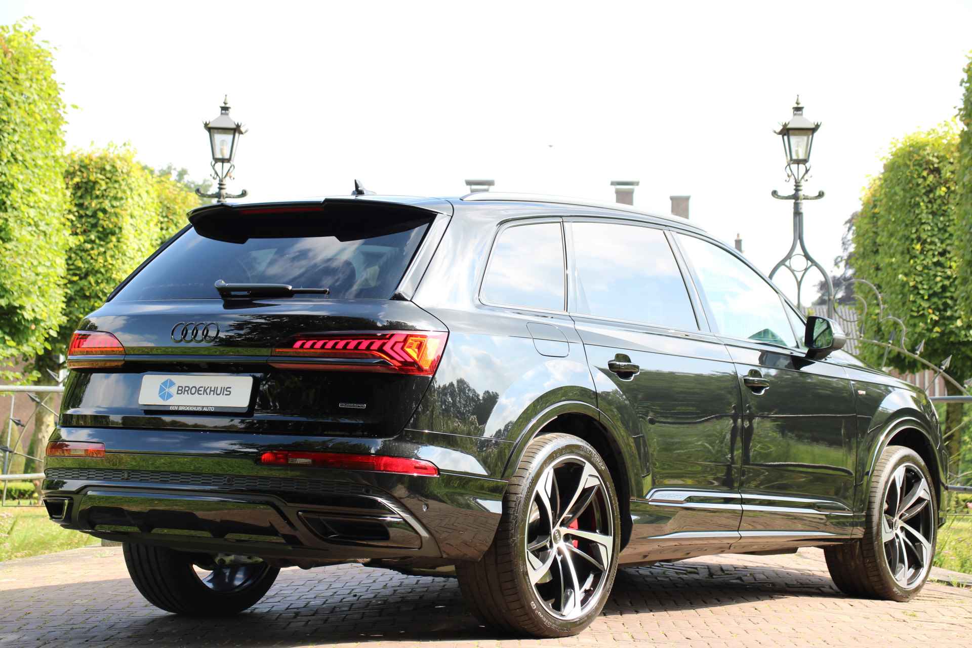 Audi Q7 60 TFSI E HYBRID QUATTRO S-LINE | LUCHTVERING | EL. TREKHAAK | ADAPTIVE CRUISE | LEDER | FULL LED | CAMERA | EL. ACHTEKLEP | PER - 3/55