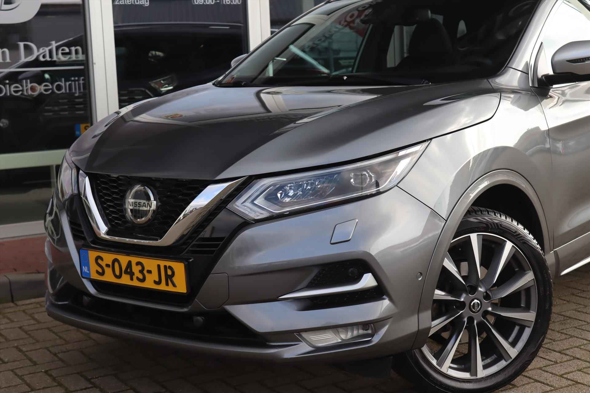 Nissan Qashqai 1.3 DIG-T 160PK AUTOMAAT TEKNA+ DYNAMIC Panodak | Trekhaak | Adapt.Cruise | Electr.Stoel | Leer | 360 Camera | Bose Audio | 19 Inch Lm | - 56/60