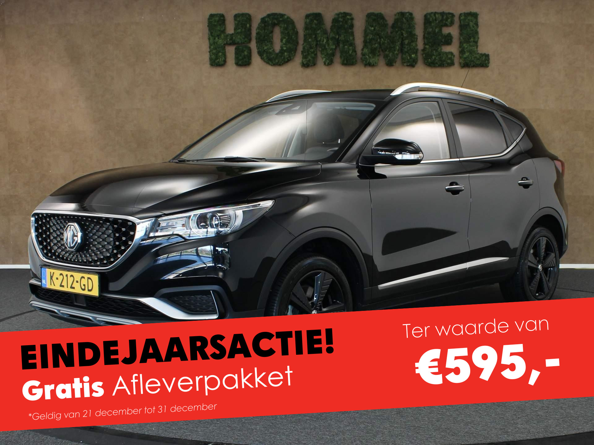 MG ZS EV Luxury 45 kWh - ORIGINEEL NEDERLANDSE AUTO - AFNEEMBARE TREKHAAK - NAVIGATIE - PANORAMADAK - 17 INCH LICHT METALEN VELGEN - VOORSTOELEN VERWARMD - KEYLESS ENTRY/ START- PARKEERSENSOREN ACHTER