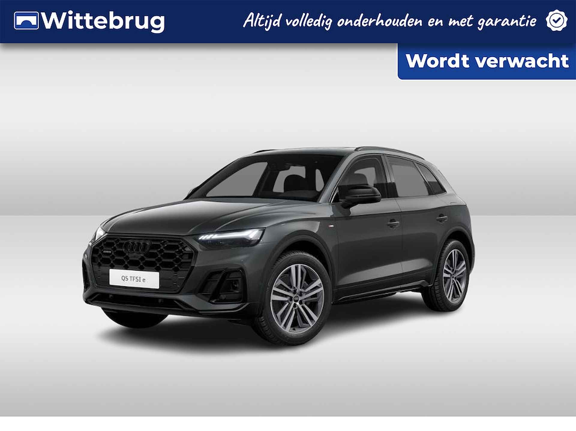 Audi Q5 50 TFSI e 299pk S Line | Nieuw 84k | Panoramadak | Trekhaak | Tour + City + Parking | Matrix | Optiek zwart plus | 20" LM velgen | Stoelverwarming - 1/7