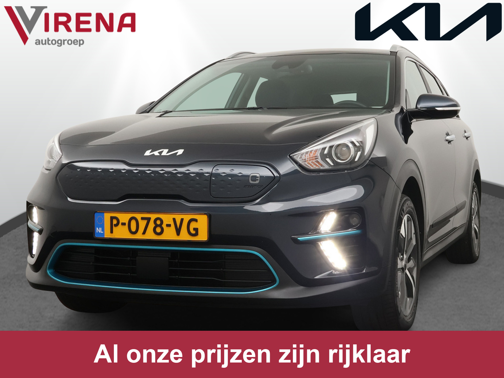 Kia e-Niro DynamicLine 64 kWh *€2000 Subsidie beschikbaar* - Adaptief Control - Climate Control - Navigatie - Apple/Android Carplay - Fabrieksgarantie Tot 2029