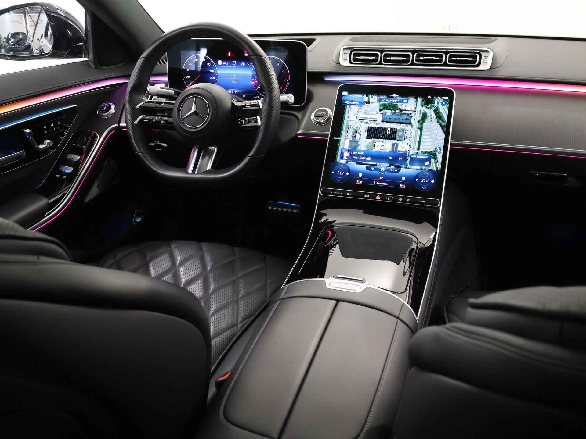Mercedes-Benz S-klasse 500 4MATIC AMG Line | Luchtvering|  Panoramadak | Stoelventilatie | Massagestoelen | Adaptieve Cruise | Burmester | Sfeerverlichting | Head UP display | 360 camera | Sluitbekrachtiging | - 10/48