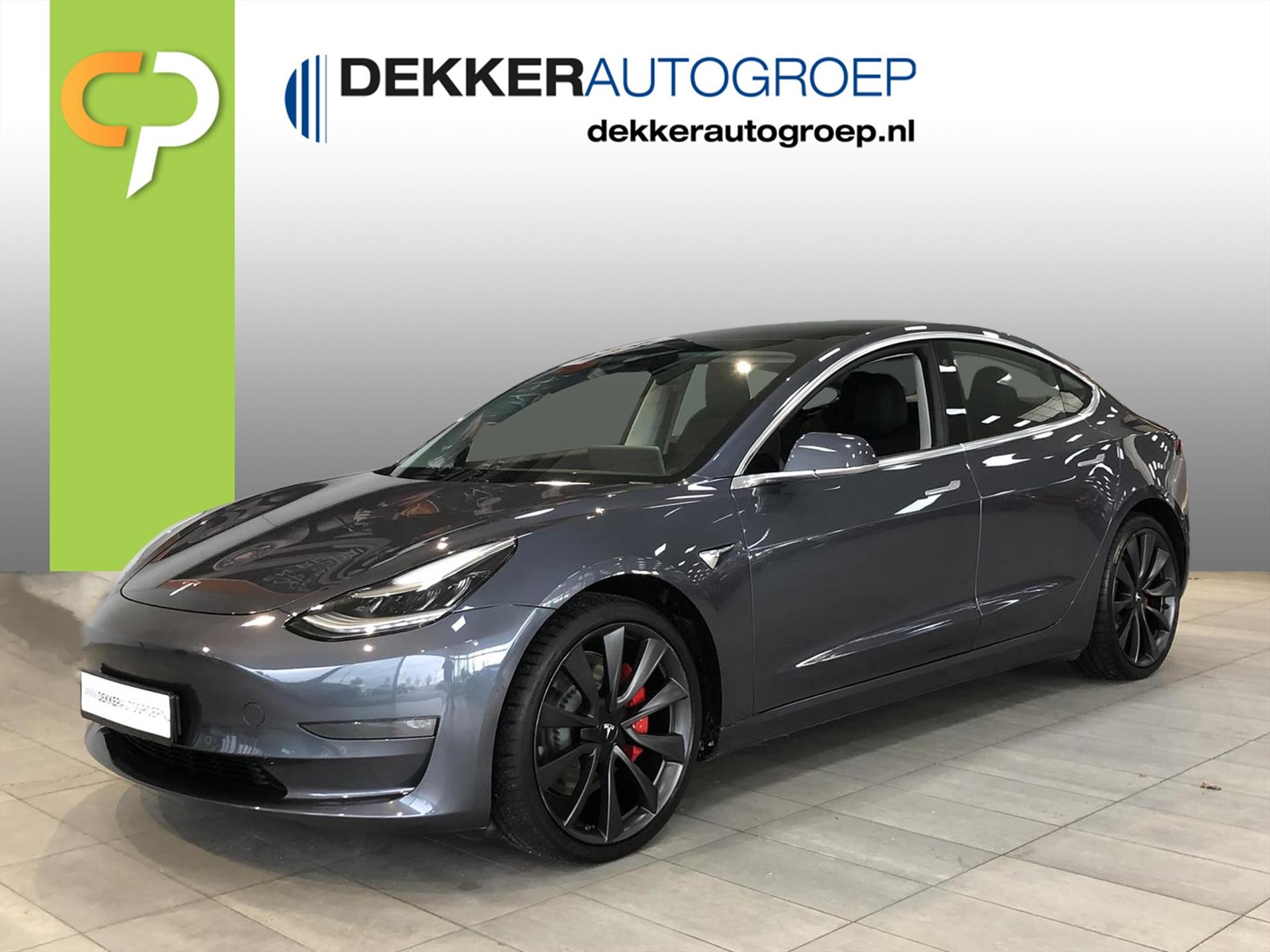 Tesla Model 3 Performance AWD | 4% bijtelling | Auto Pilot | Grijs bij viaBOVAG.nl