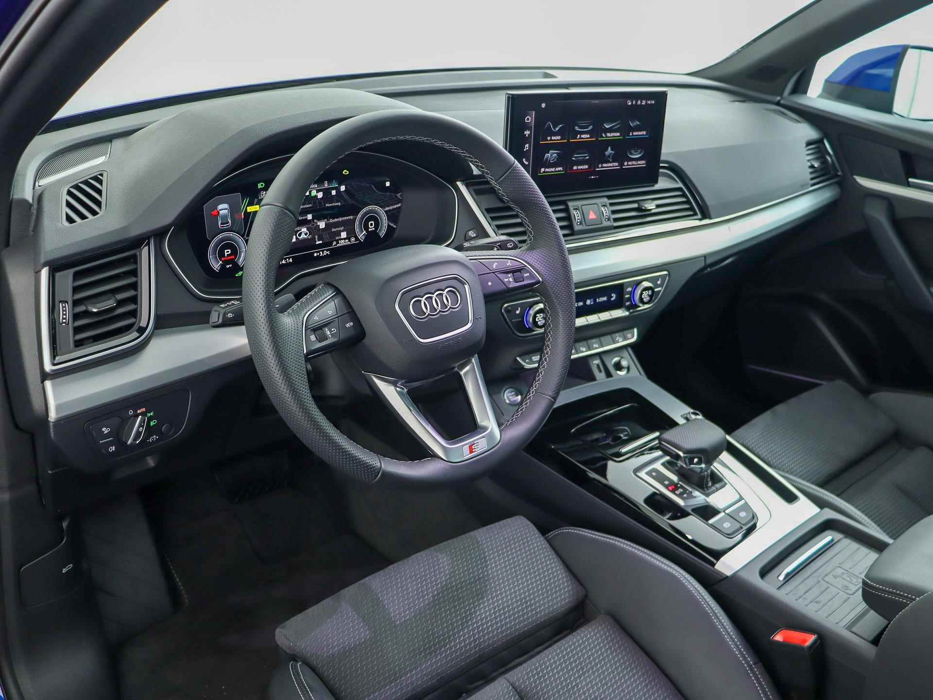Audi Q5 55 TFSI e 367 PK S edition | Pano.dak | 20' velgen | Optiekpakket + | B&O | Top view camera | Matrix LED | Trekhaak | S-Line | Adap. cruise | Verlengde fabrieksgarantie* - 3/62