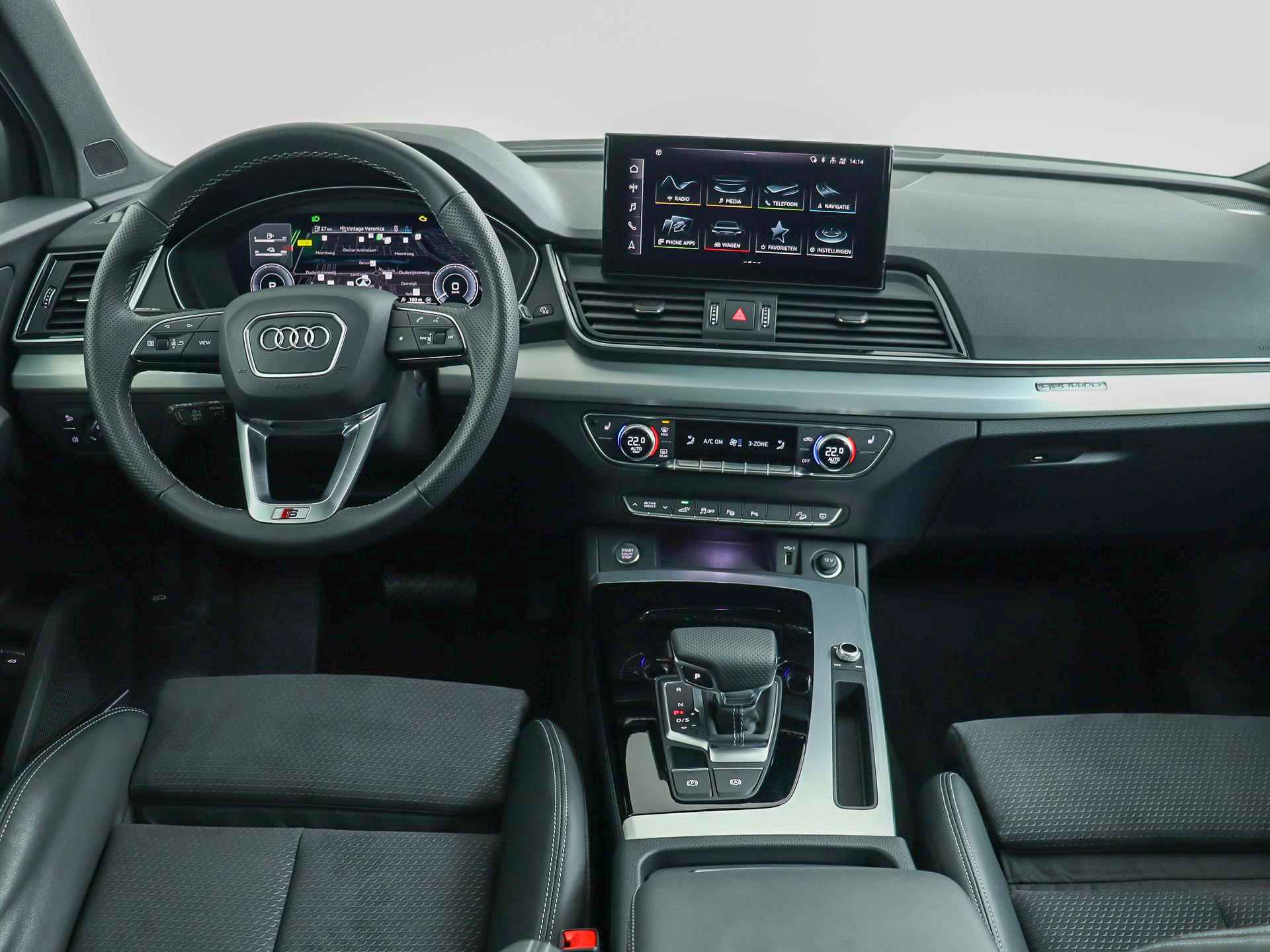 Audi Q5 55 TFSI e 367 PK S edition | Pano.dak | 20' velgen | Optiekpakket + | B&O | Top view camera | Matrix LED | Trekhaak | S-Line | Adap. cruise | Verlengde fabrieksgarantie* - 4/62
