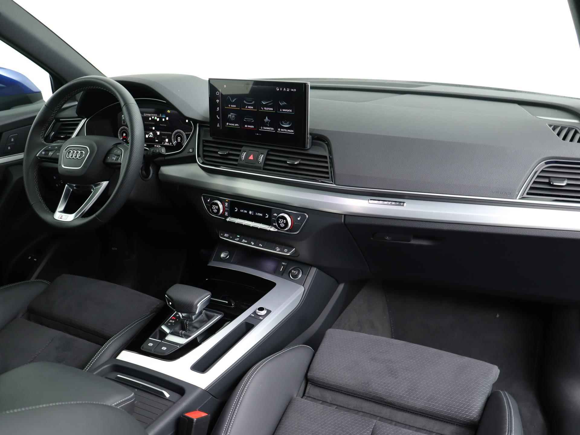 Audi Q5 55 TFSI e 367 PK S edition | Pano.dak | 20' velgen | Optiekpakket + | B&O | Top view camera | Matrix LED | Trekhaak | S-Line | Adap. cruise | Verlengde fabrieksgarantie* - 26/62