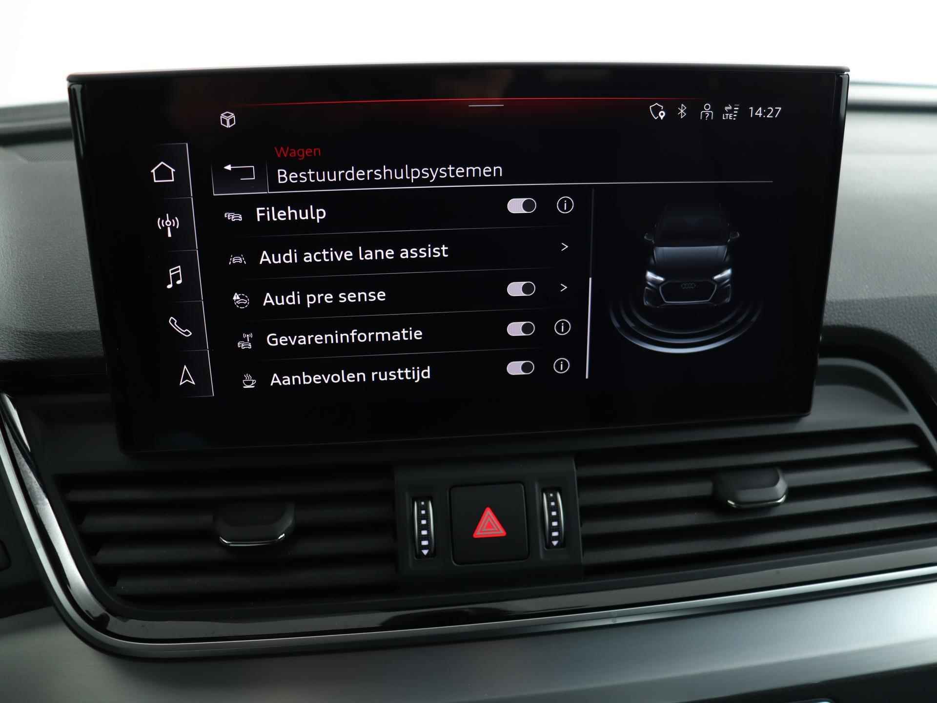 Audi Q5 55 TFSI e 367 PK S edition | Pano.dak | 20' velgen | Optiekpakket + | B&O | Top view camera | Matrix LED | Trekhaak | S-Line | Adap. cruise | Verlengde fabrieksgarantie* - 49/62