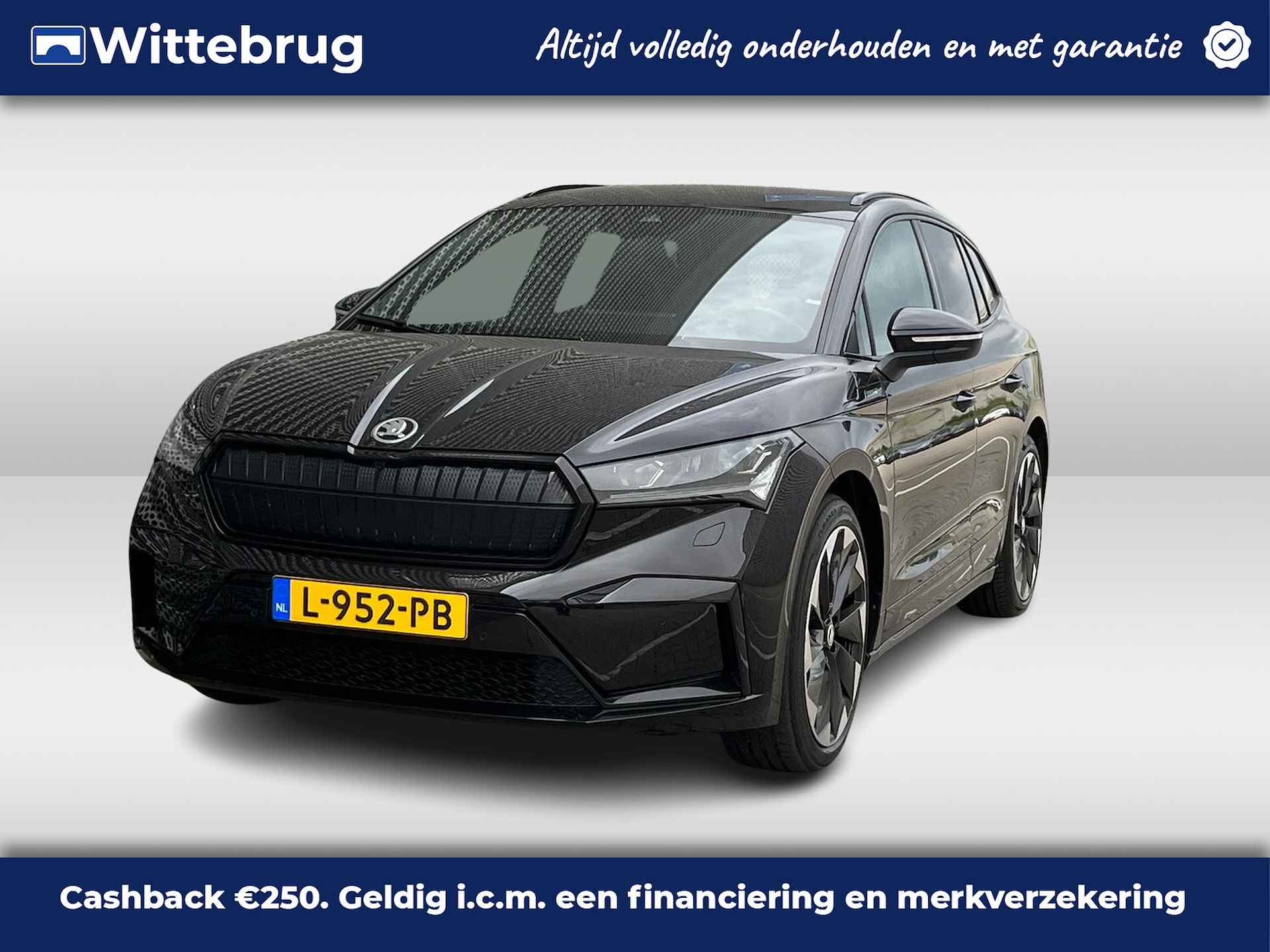 Škoda Enyaq iV 60 Sportline / 21" LMV / Achteruitrijcamera / LED Matrix / Dodehoek Sensor / Keyless Entry-Start P4 - 1/38